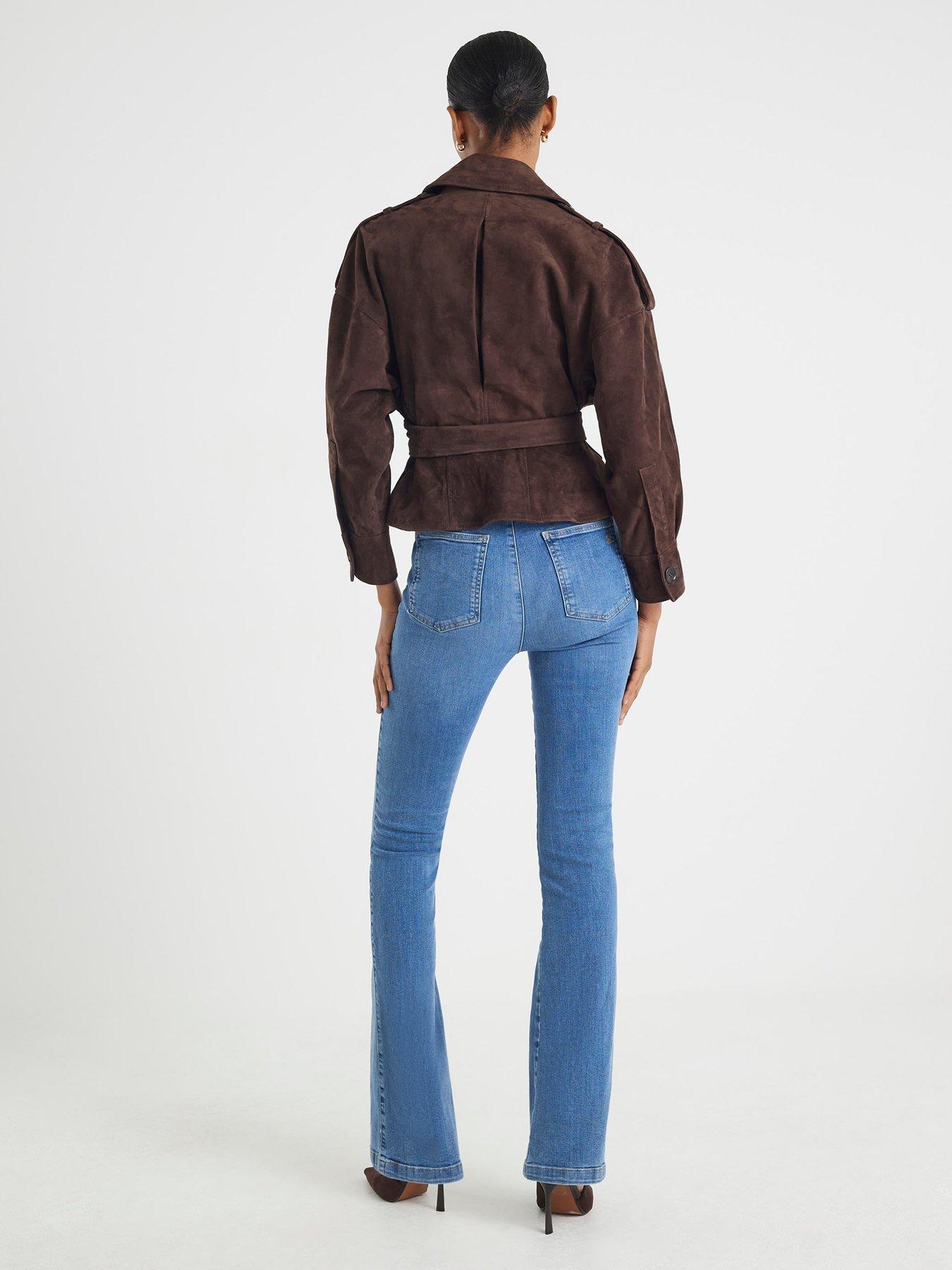 Image 2 of 4 of River Island Pull On Bootcut Kirsty Jeans - Blue
