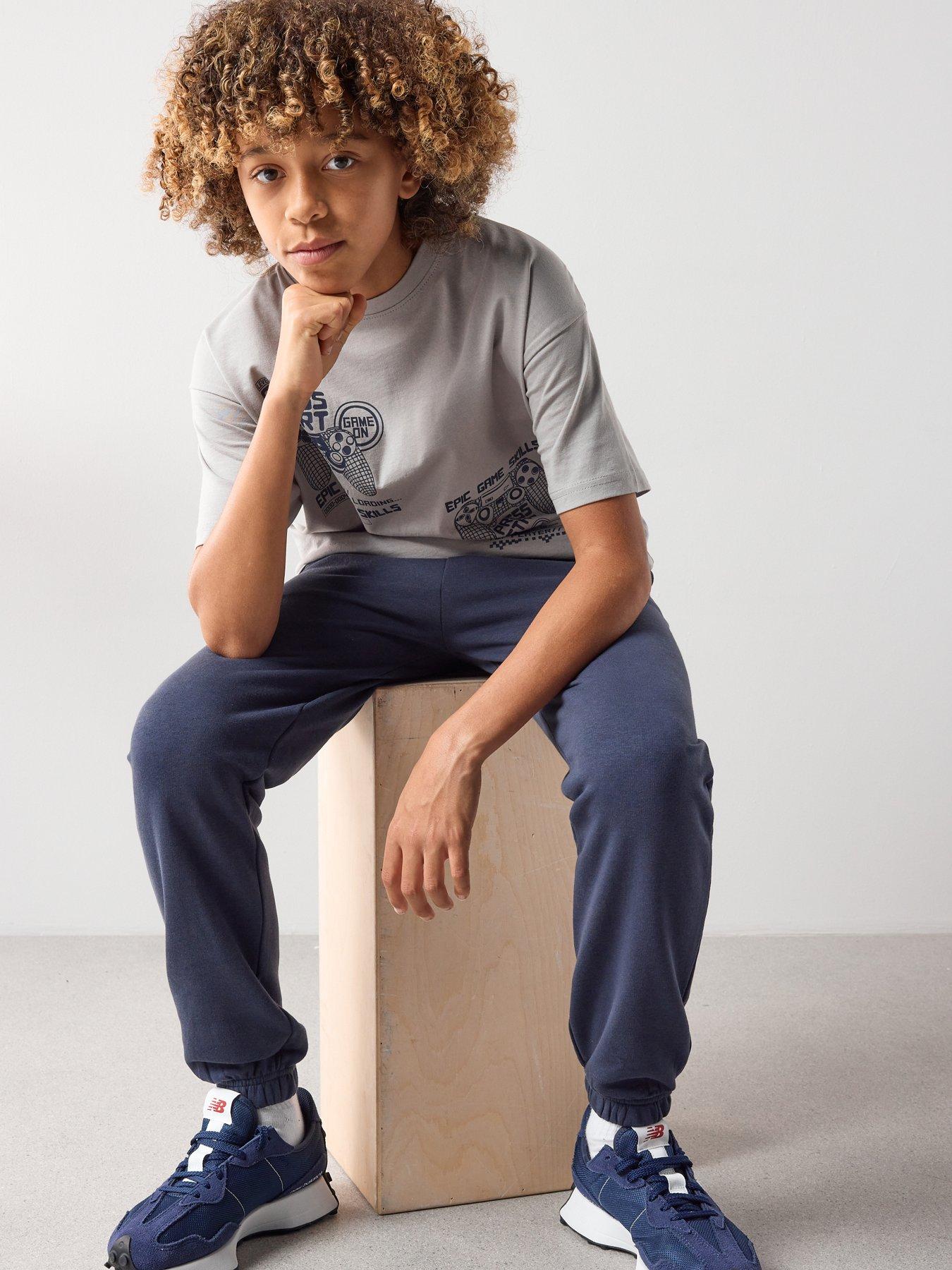  image of the-very-collection-boys-cuffed-joggers-navy