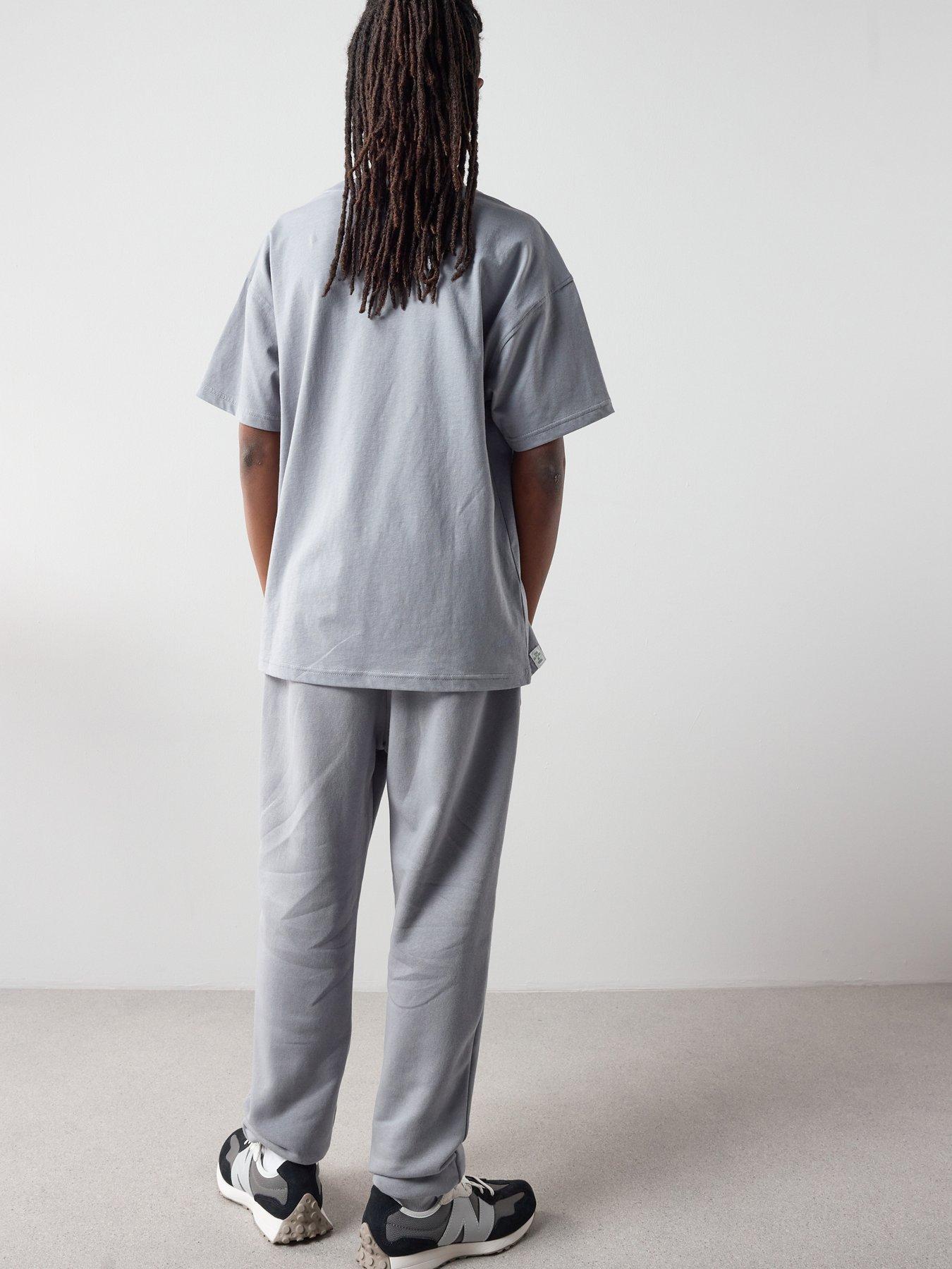 Image 2 of 6 of The Very Collection Boys Monaco T-shirt And Joggers Set - Grey