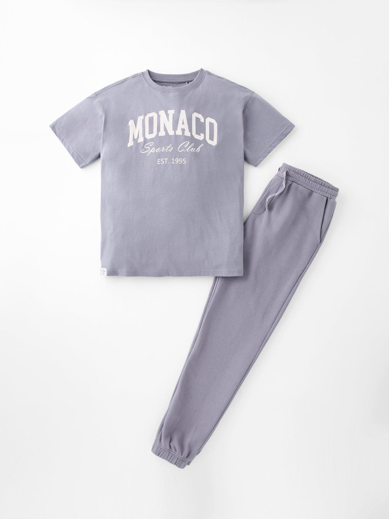 Image 6 of 6 of The Very Collection Boys Monaco T-shirt And Joggers Set - Grey