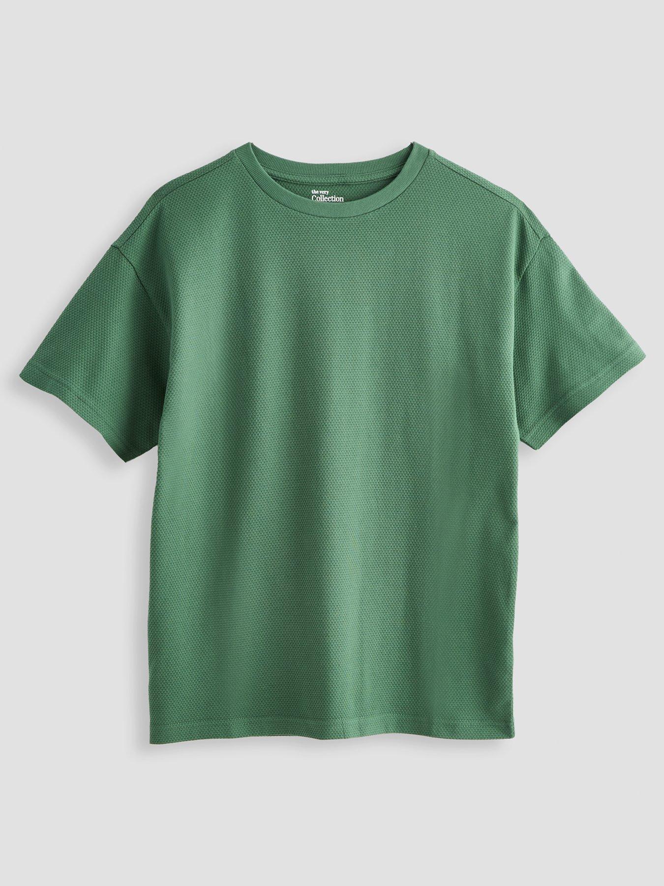  image of the-very-collection-boys-4-pack-plain-t-shirts-multi