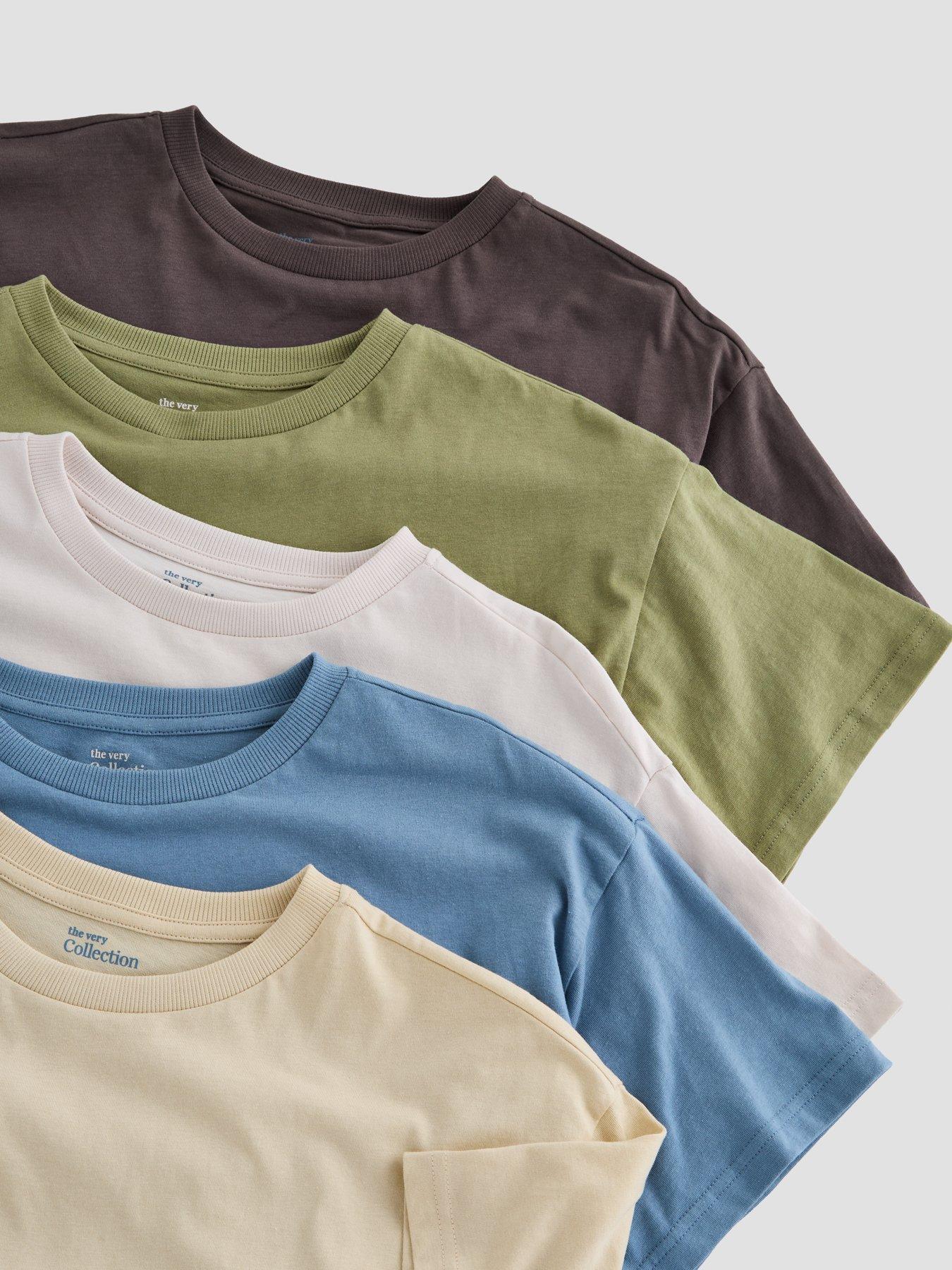 image of the-very-collection-boys-5-pack-t-shirts-multi