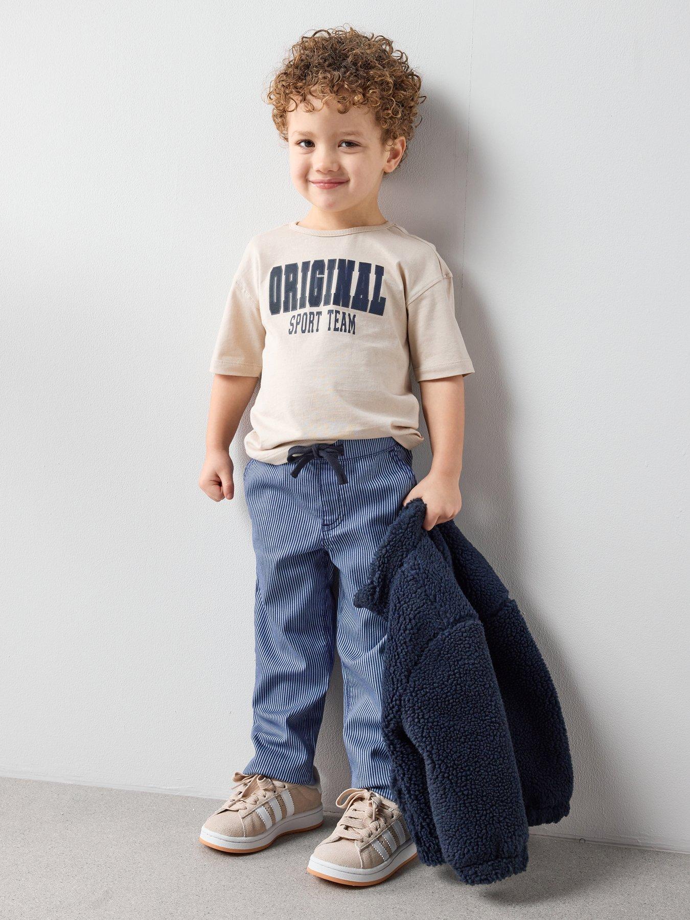 The Very Collection Boys Original Sports Applique Detail Tshirt - Cream