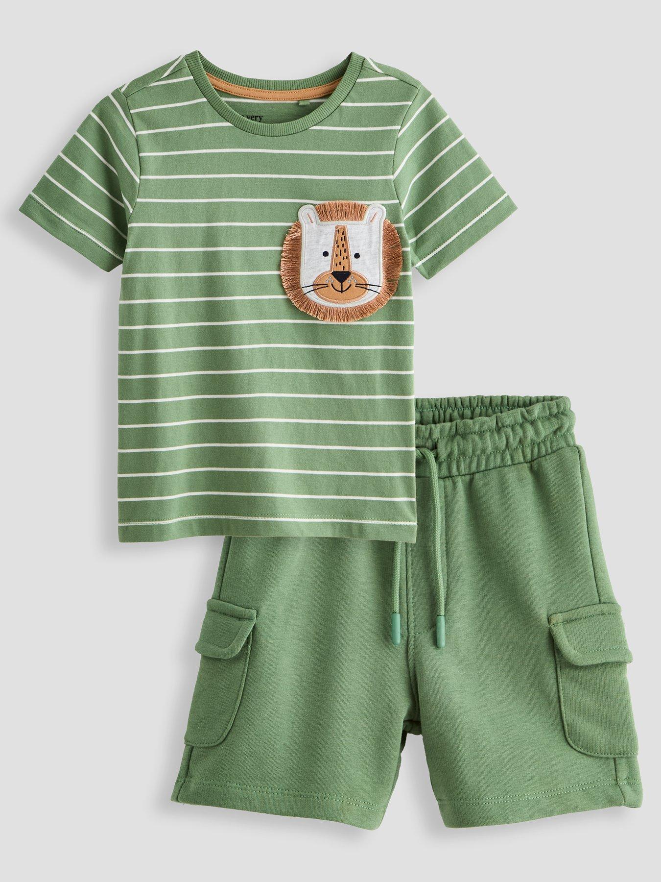 The Very Collection Boys Novelty Short Set - Green