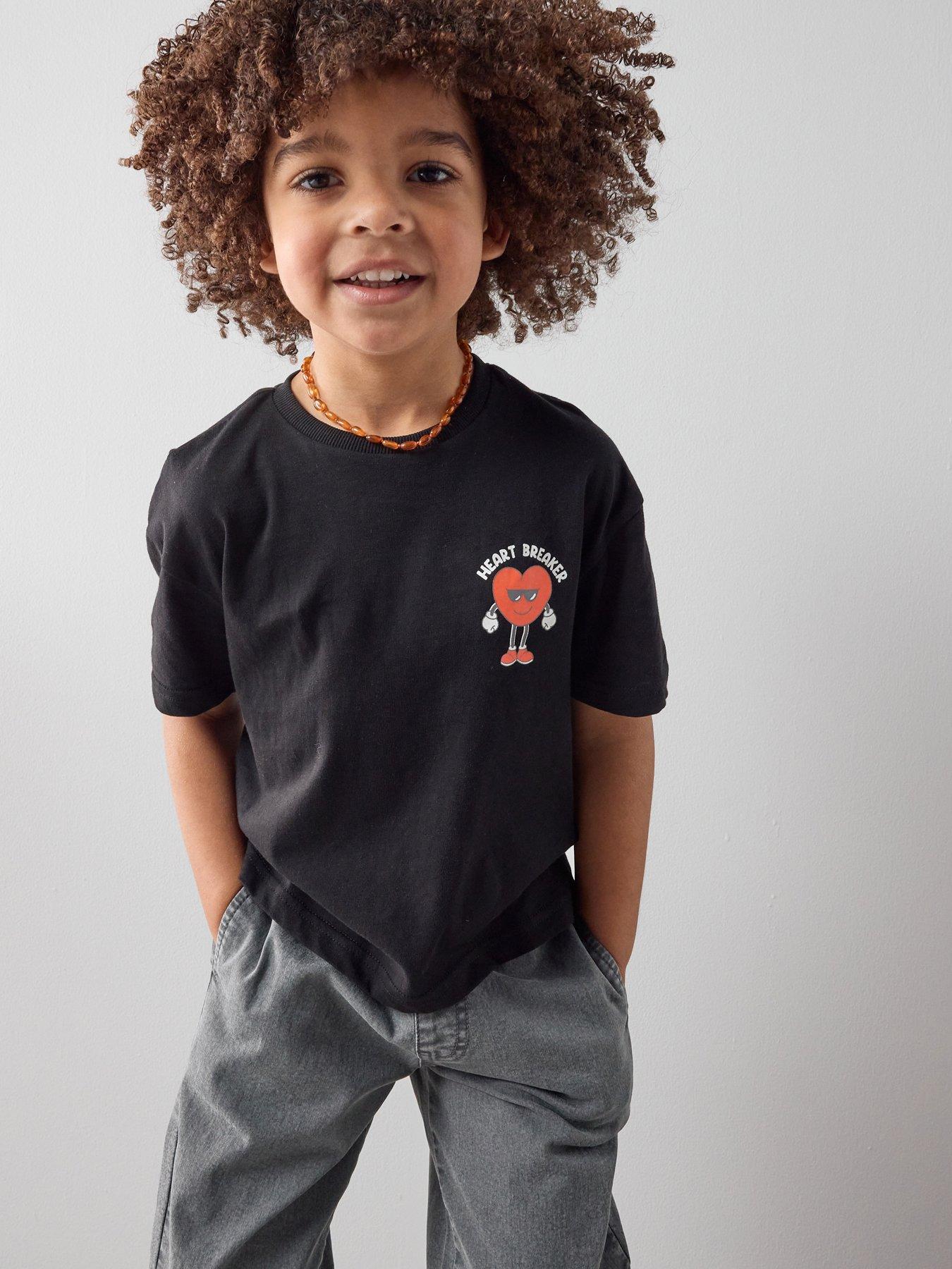 The Very Collection Boys Heart Breaker Graphic Short Sleeve Tshirt