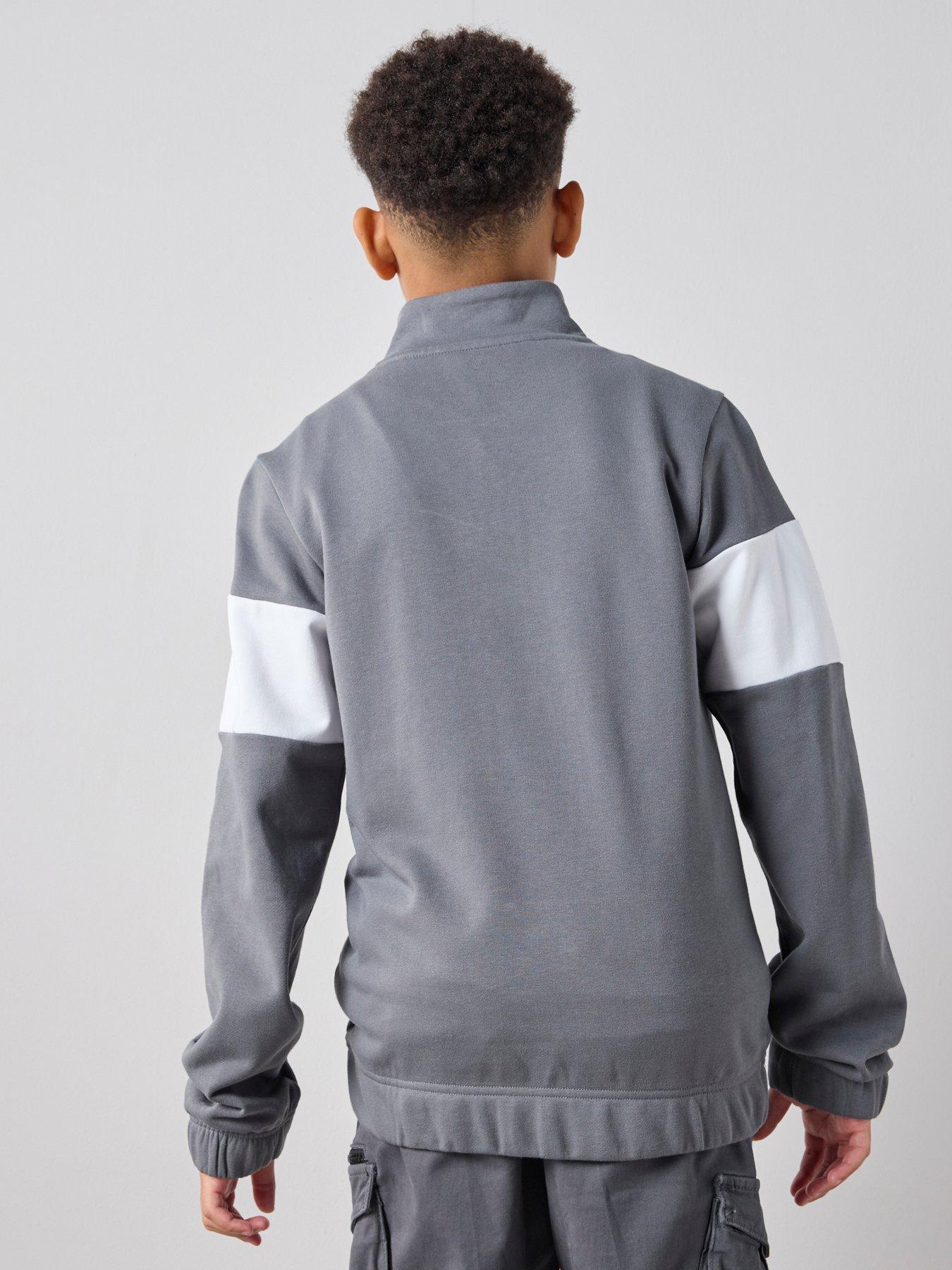 Image 2 of 7 of The Very Collection Boys Half Zip Sweatshirt - Grey