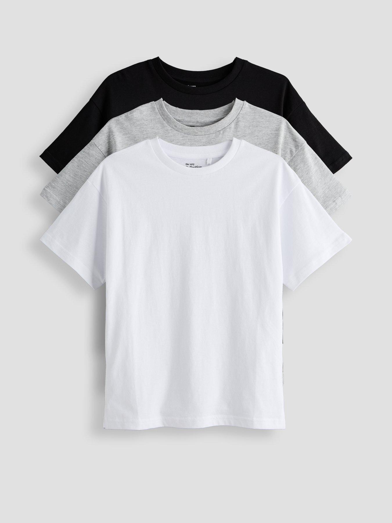 front image of the-very-collection-boys-3-pack-plain-t-shirts-multi