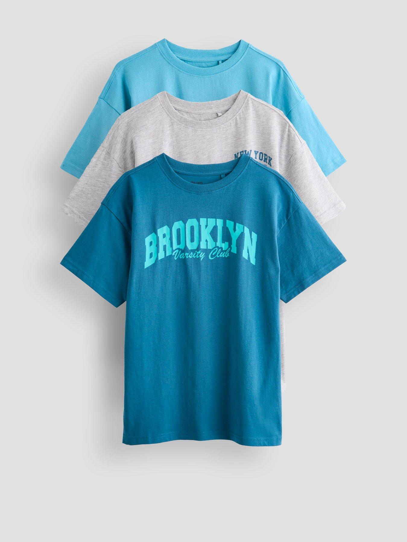 The Very Collection Boys 3 Pack Brooklyn T-shirt - Multi