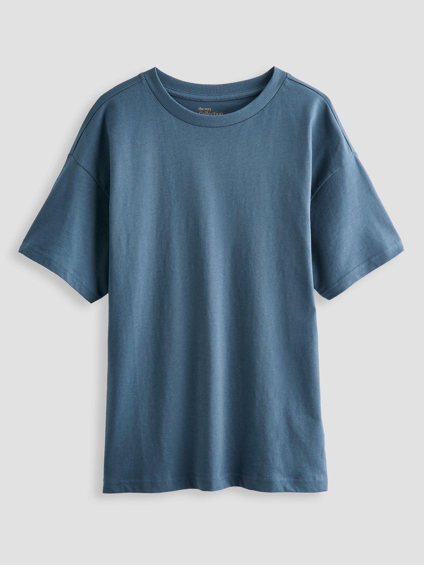  image of the-very-collection-boys-6-pack-plain-t-shirts-multi