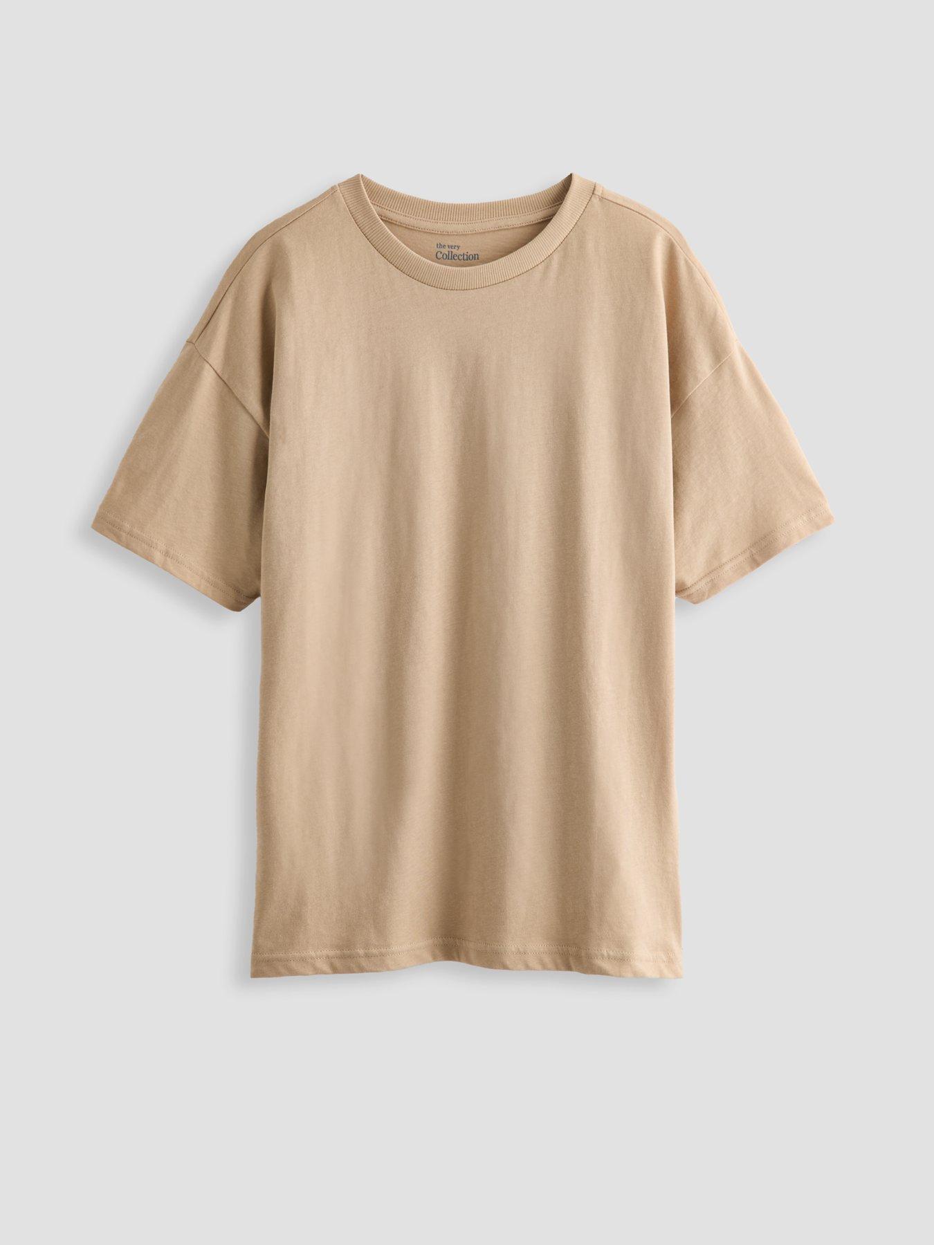  image of the-very-collection-boys-6-pack-plain-t-shirts-multi