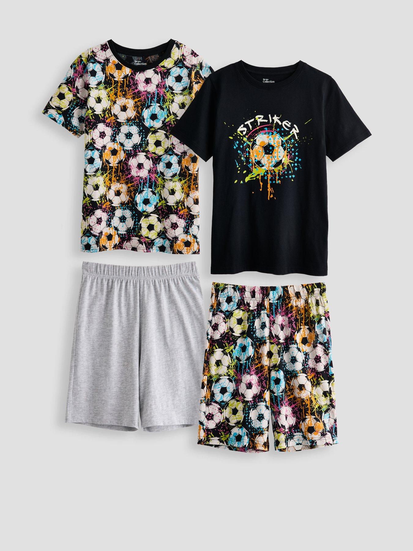 the-very-collection-boys-2-pack-football-pyjama-set-multi