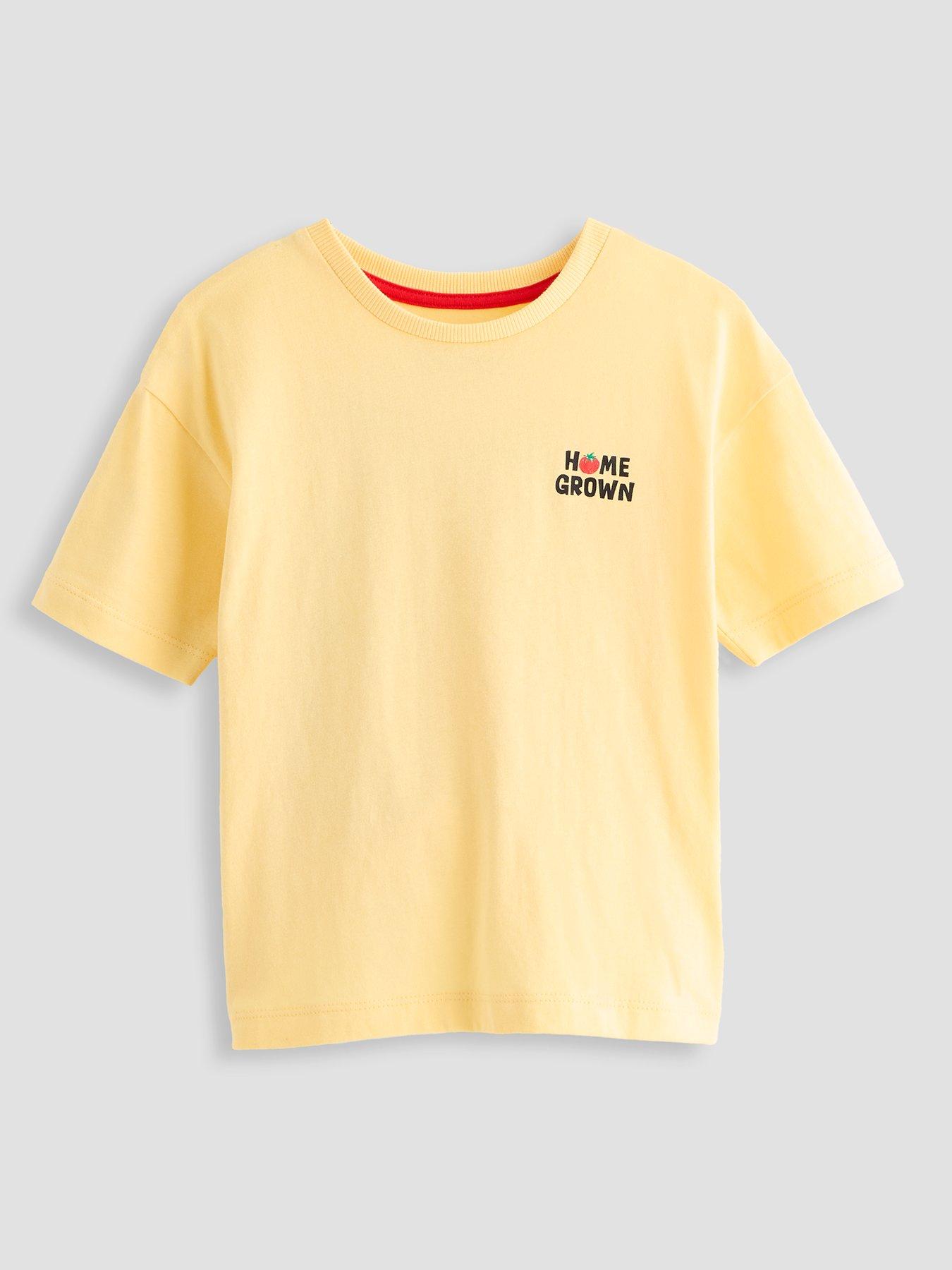 Image 2 of 4 of The Very Collection Boys Fun Fruit Back Graphic Short Sleeve T-shirt - Orange