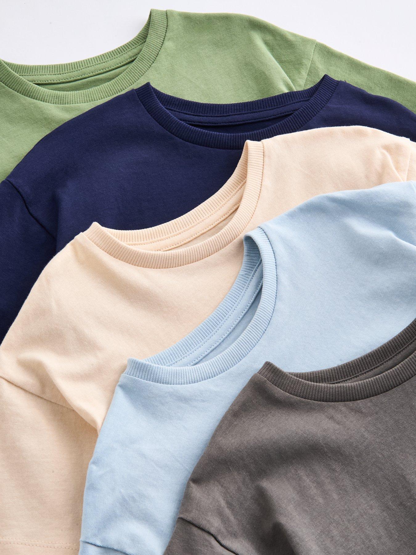 Image 4 of 4 of The Very Collection Boys 5 Pack Interlock Short Sleeve T-shirts - Multi