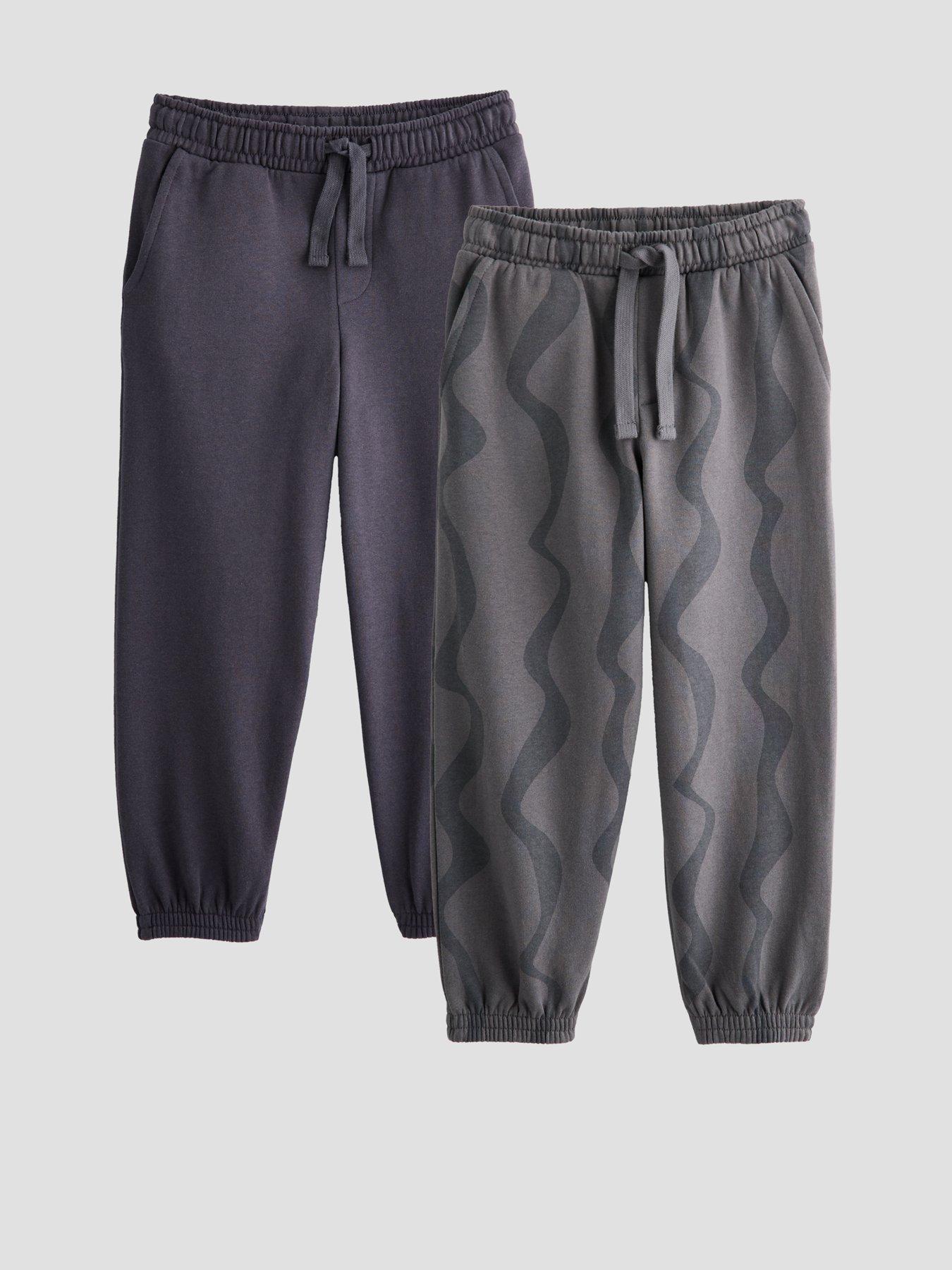 Image 1 of 4 of The Very Collection Boys 2 Pack Printed And Plain Joggers - Multi