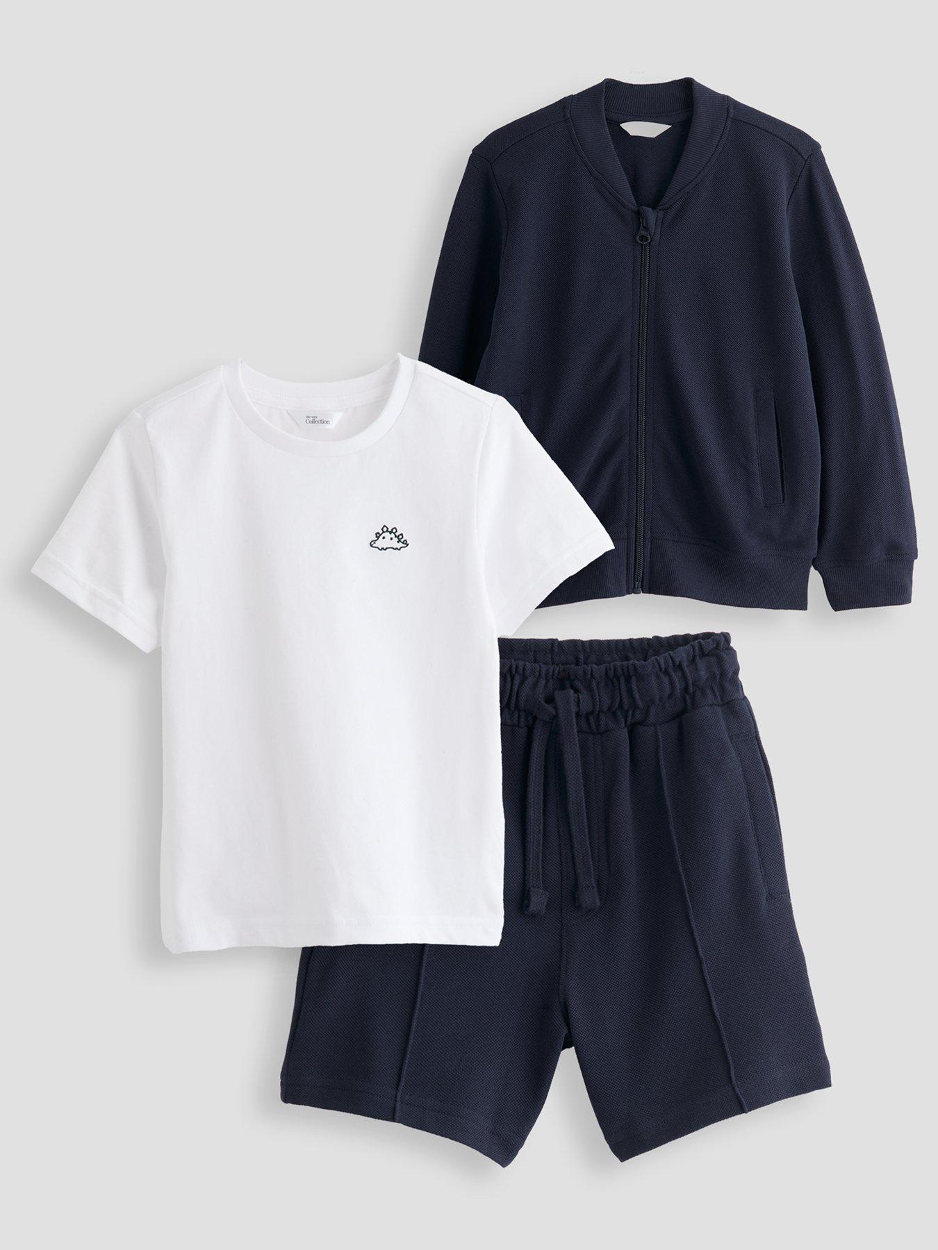 the-very-collection-boys-3-piece-pique-jacket-shorts-and-t-shirt-set-navy