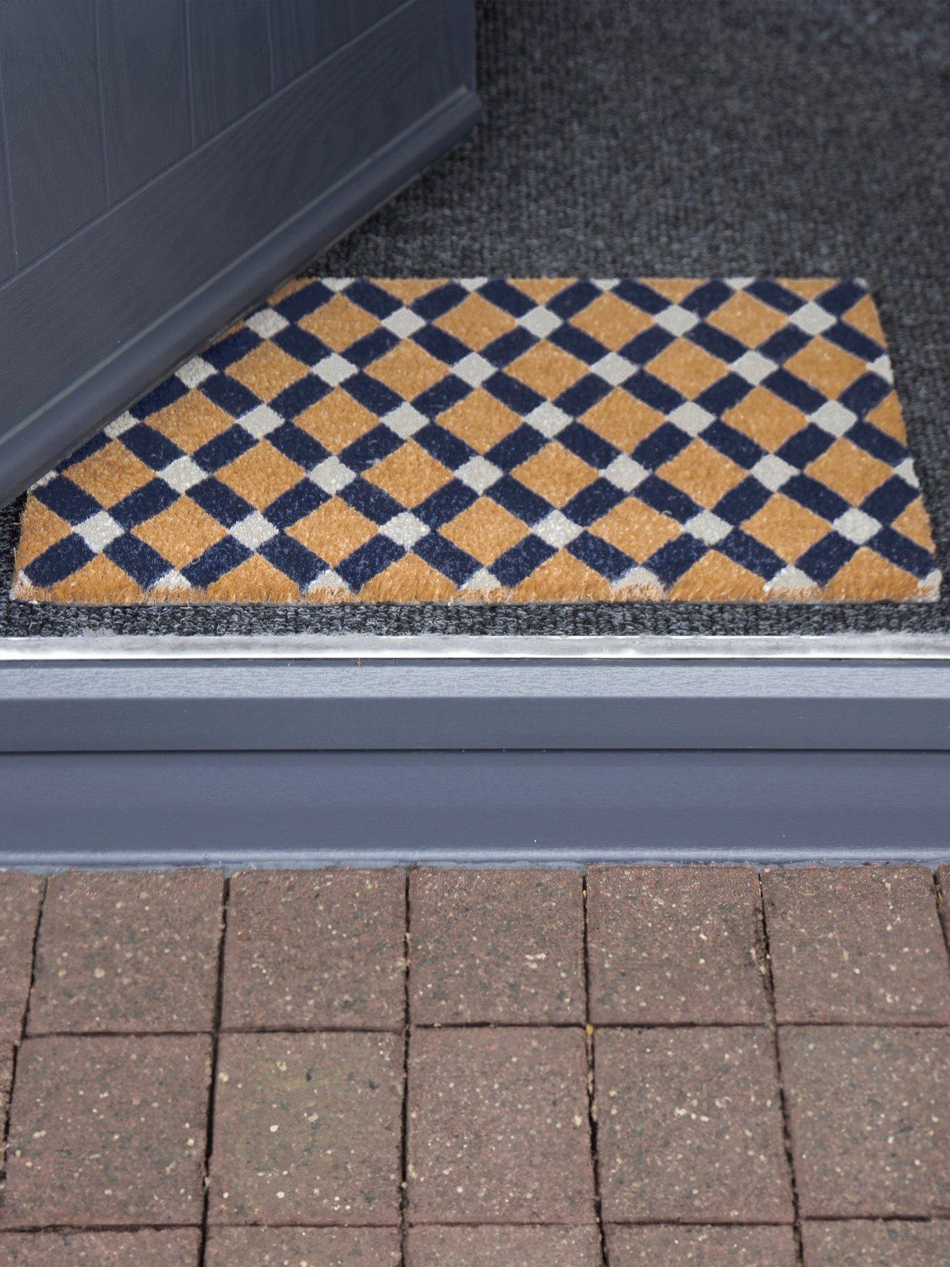 Image 3 of 3 of ARTHOUSE Astley Tile Printed Neutral Doormat  40x60cm