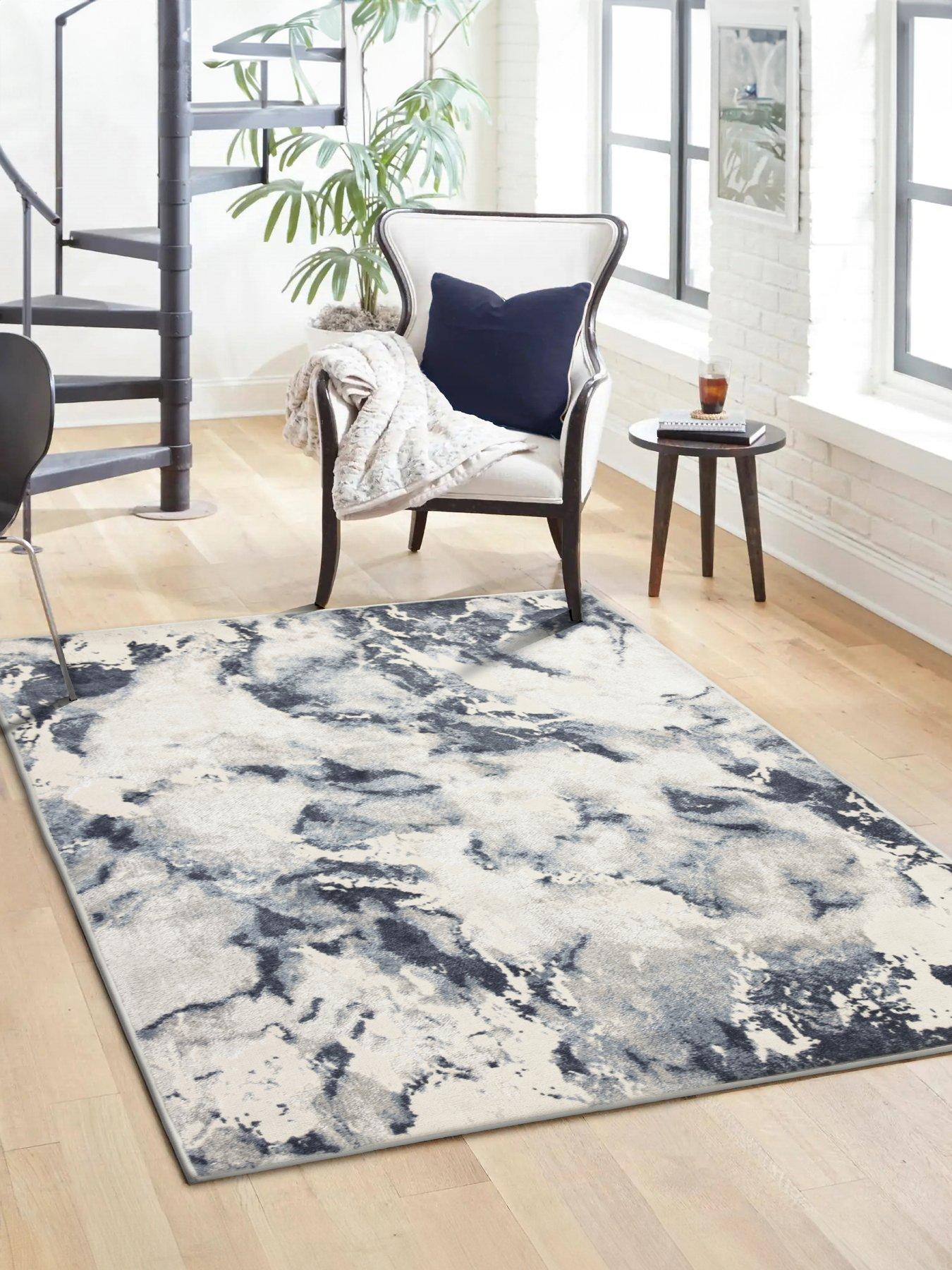 Image 1 of 7 of ARTHOUSE Muse Bahia Marble Navy 200 x 290cm Rug
