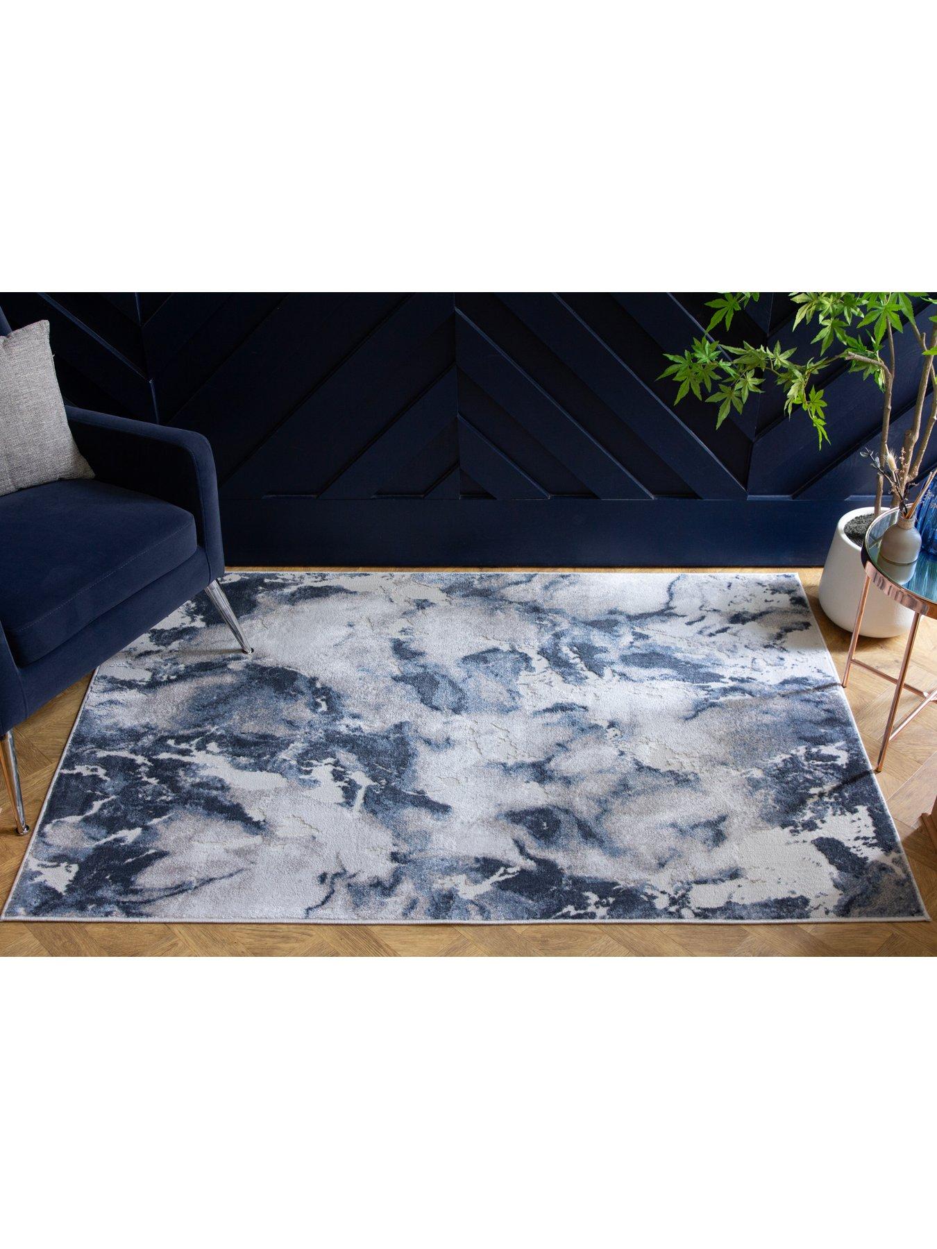 Image 4 of 7 of ARTHOUSE Muse Bahia Marble Navy 200 x 290cm Rug
