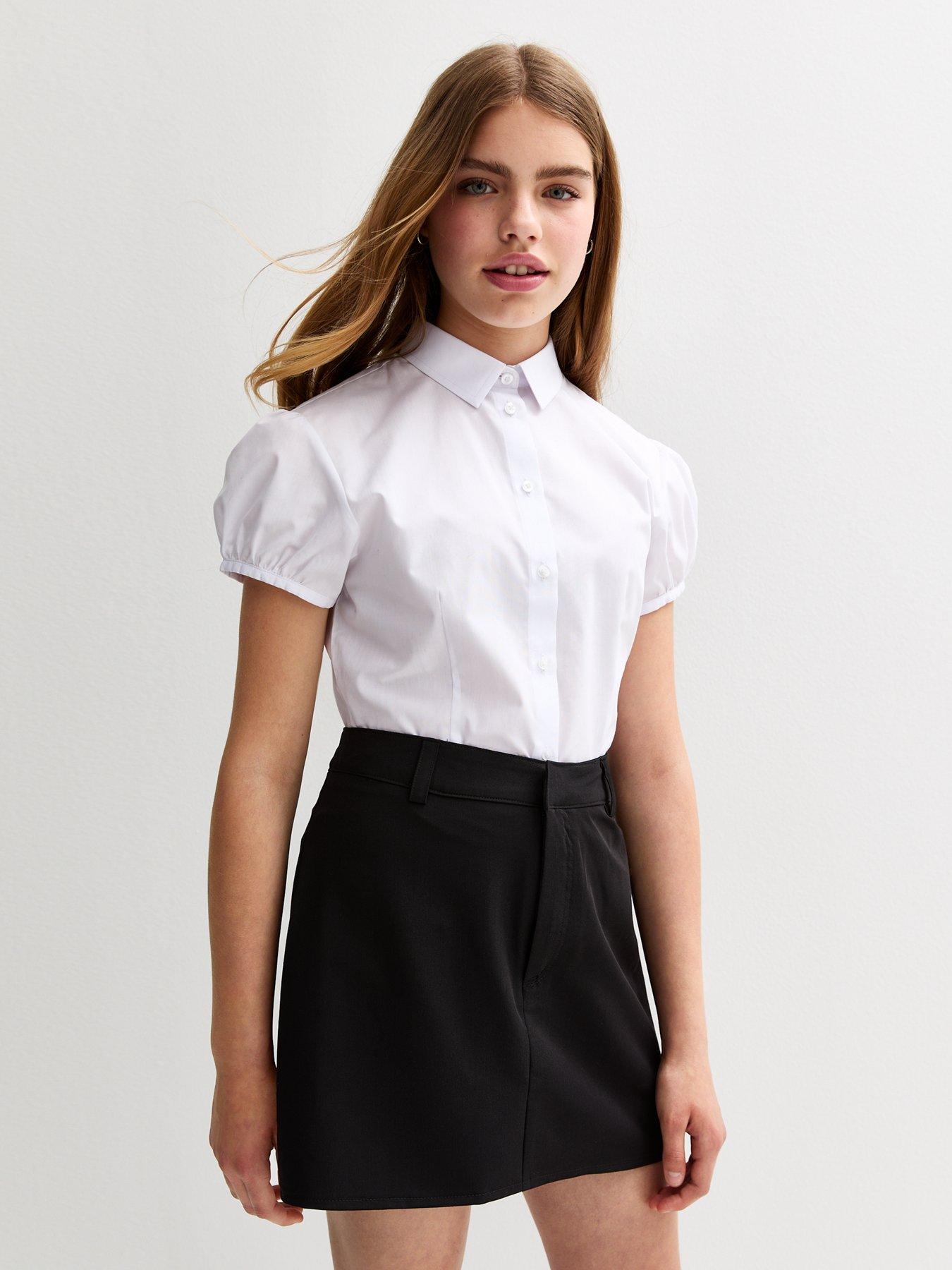 undefined Girls Tube School Skort - Black