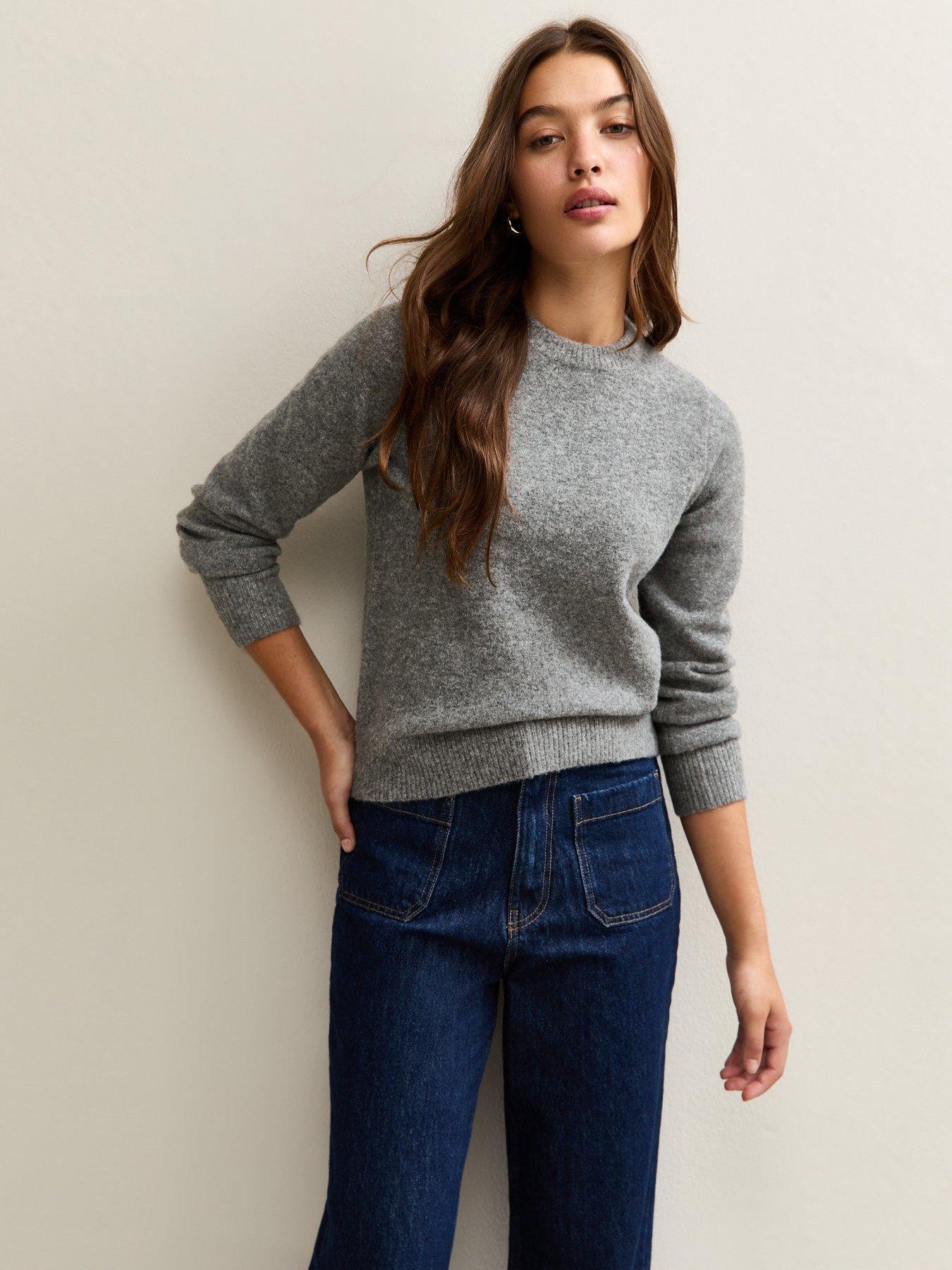 New Look Crew Neck Jumper - Grey
