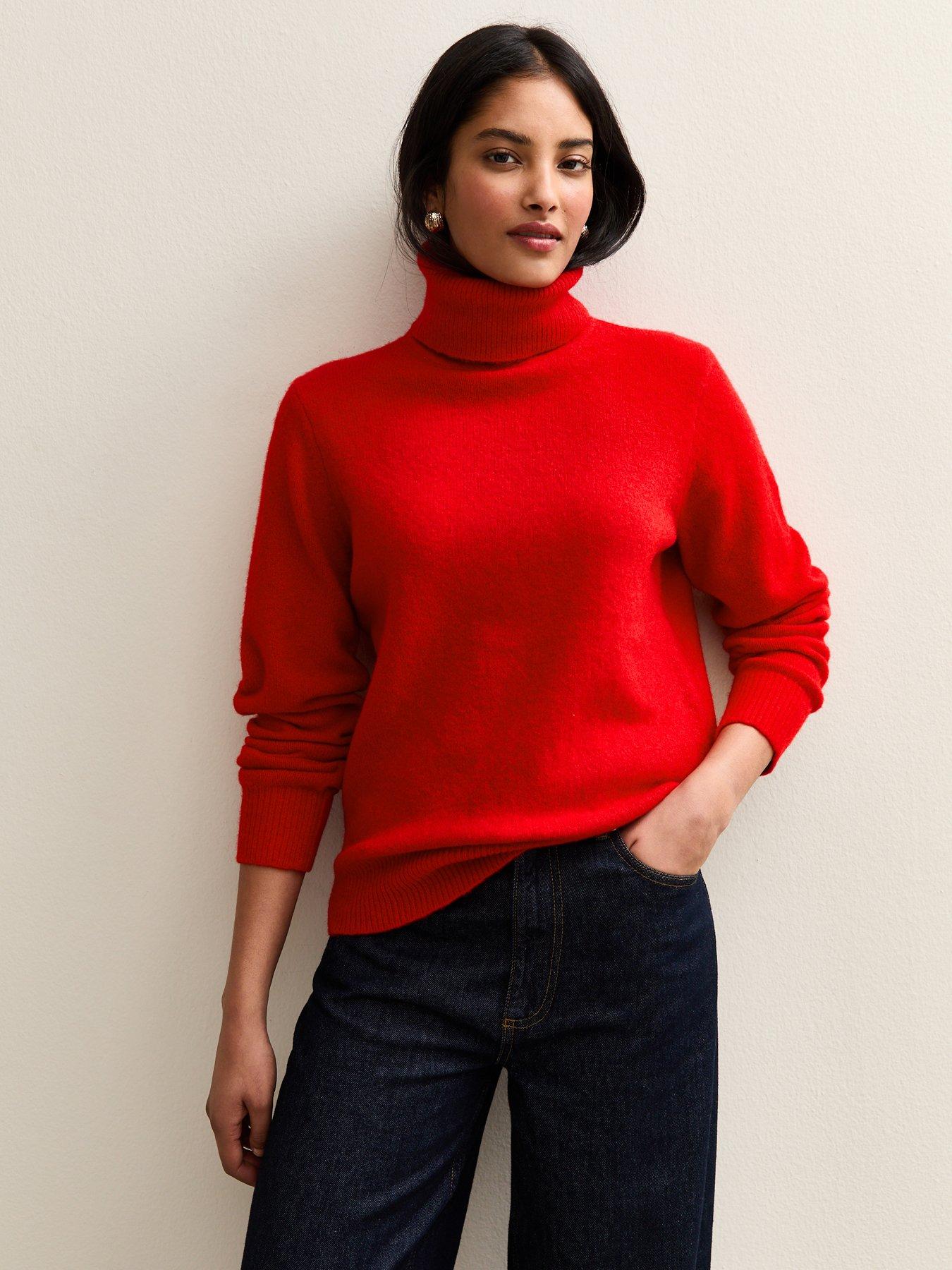 New Look Roll Neck Jumper - Red