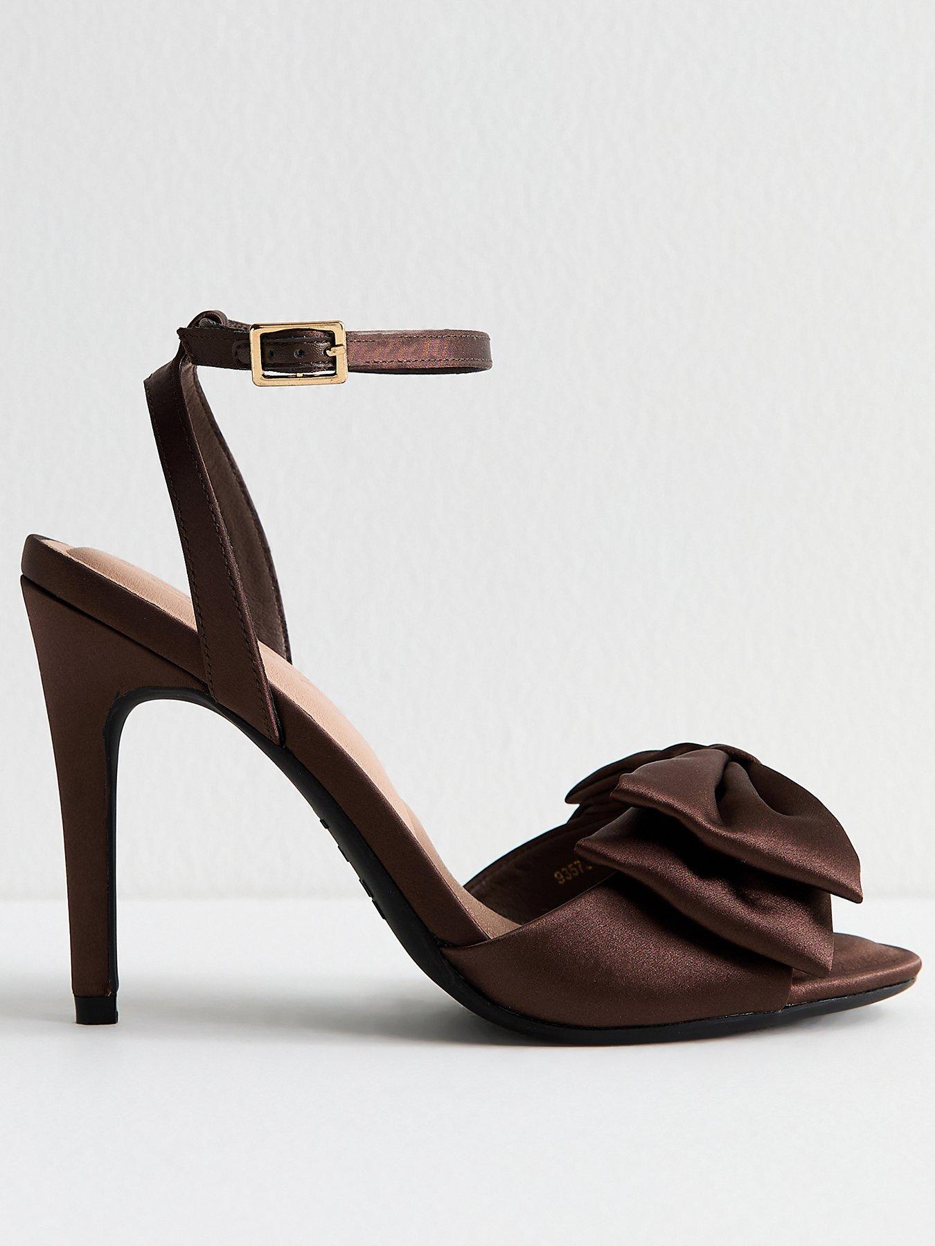new-look-brown-satin-bow-front-stiletto-sandals