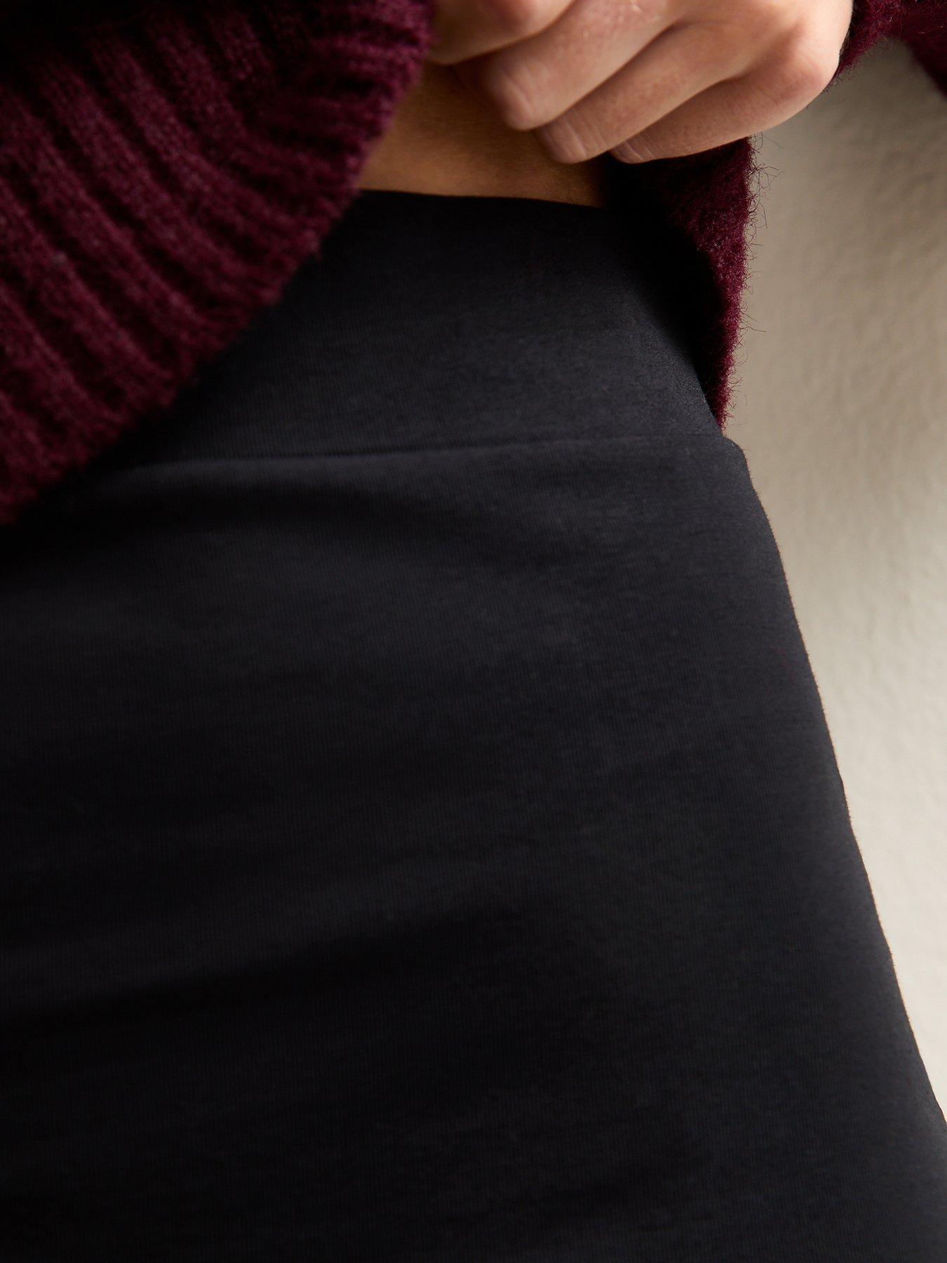 Image 5 of 5 of New Look Black Stretch Cotton Tube Mini Skirt