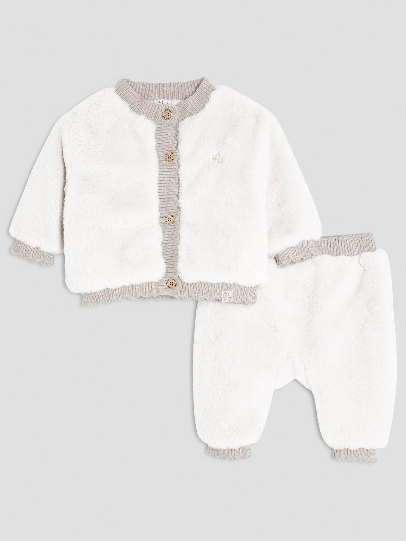 River Island Baby Girls Fur Bomber Set - Grey