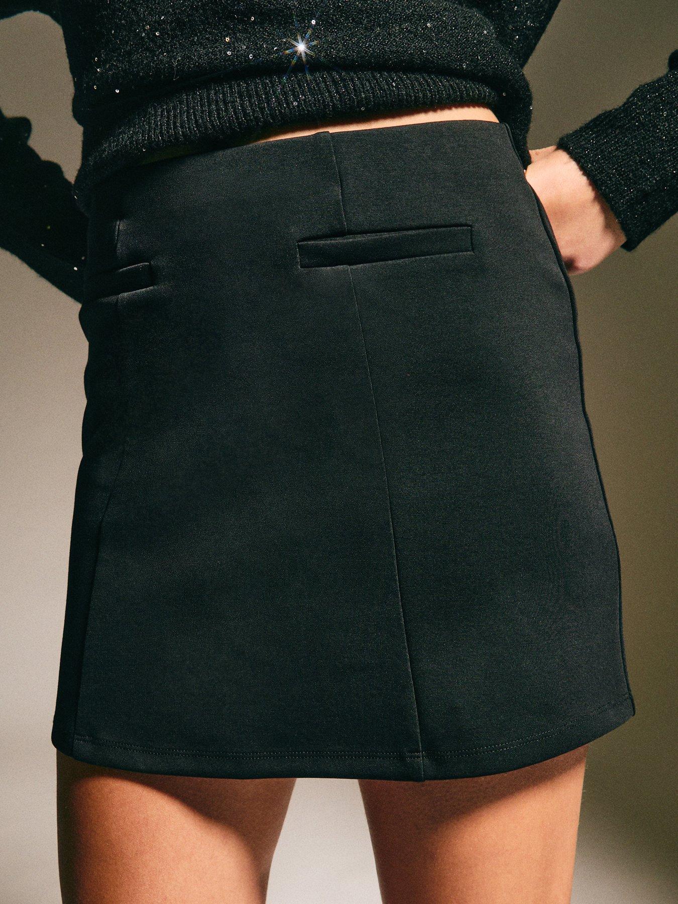  image of new-look-black-a-line-mini-skirt