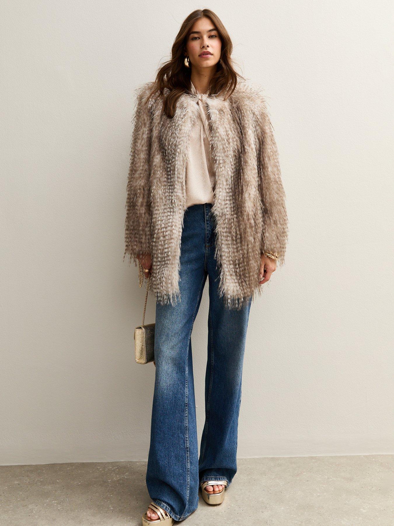  image of new-look-twist-neck-long-sleeve-textured-satin-blouse-cream