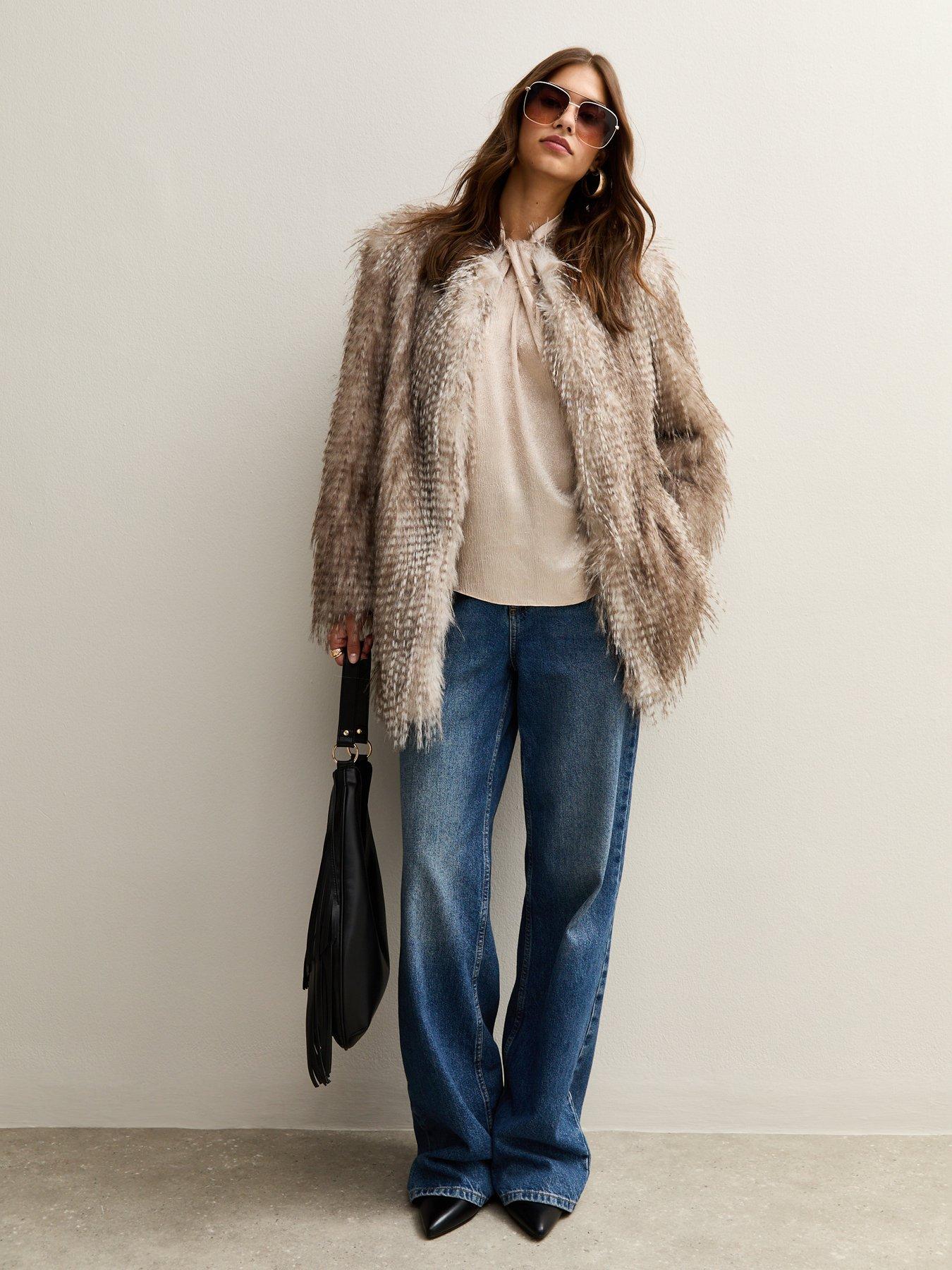  image of new-look-twist-neck-long-sleeve-textured-satin-blouse-cream