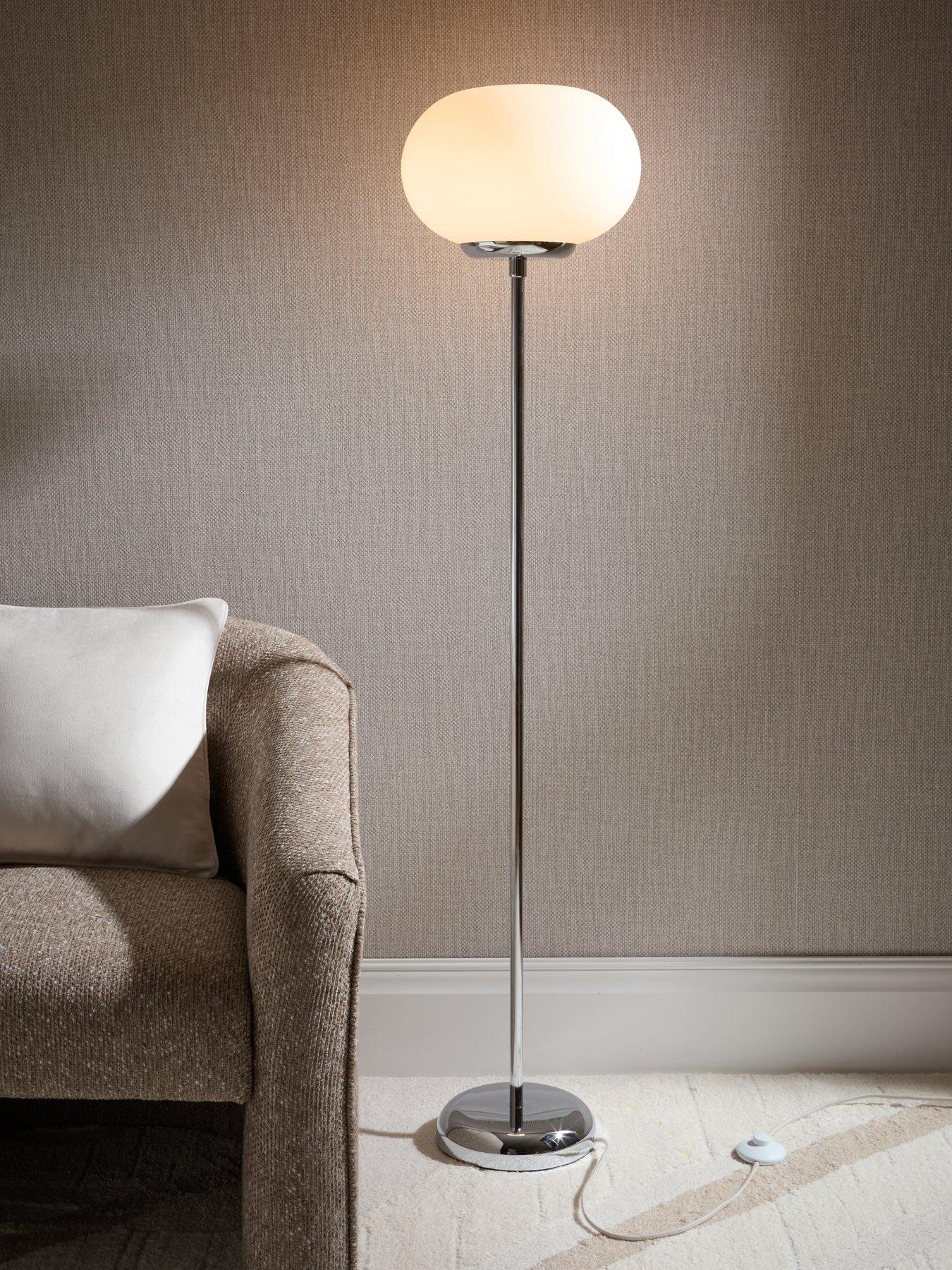 The Very Collection Frosted Sculptural Floor Lamp