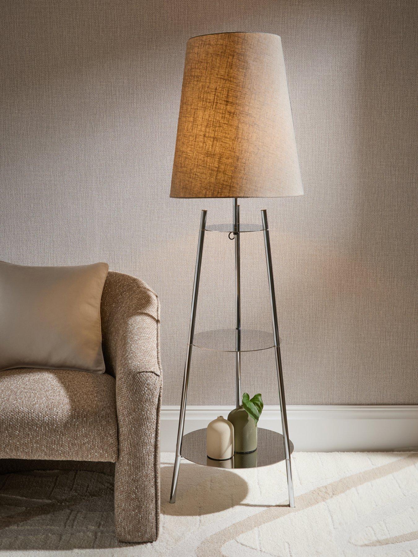 The Very Collection Metal Tapered Shelf Floor Lamp