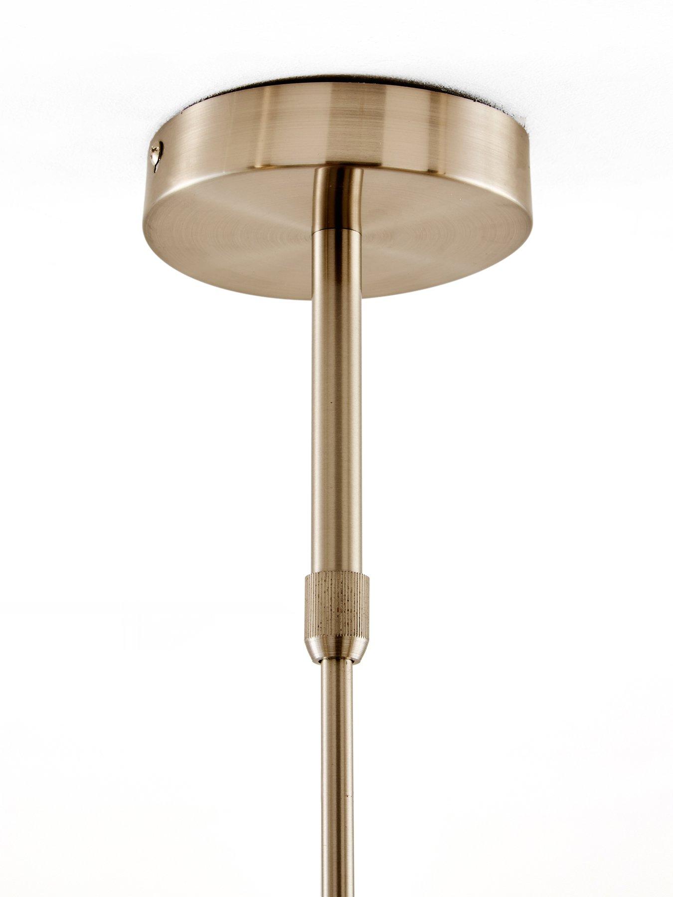 Image 7 of 7 of The Very Collection 3 Light Metal Conical Shade Bar