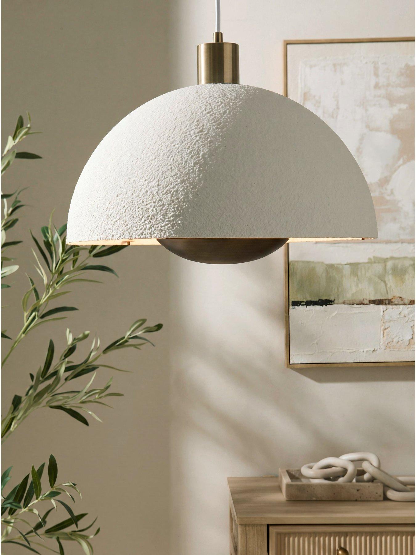 Michelle Keegan Home Textured Metal Dome Easy Fit Shade