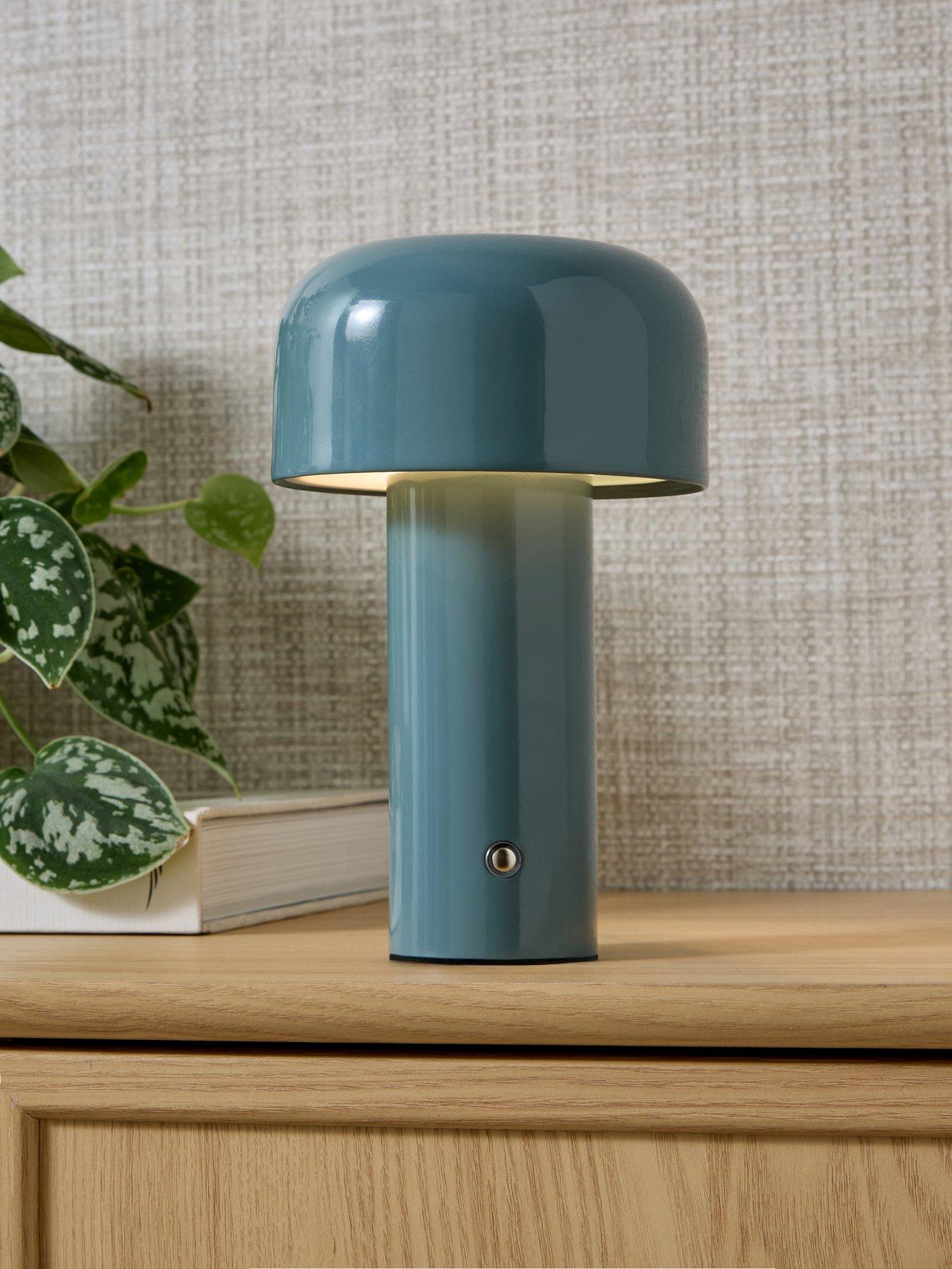The Very Collection Rechargeable Table Lamp With Dome Shade