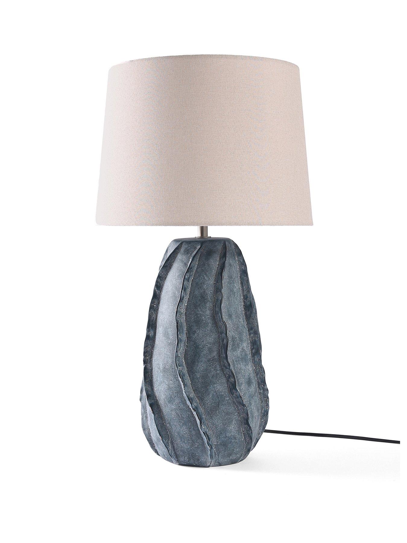  image of the-very-collection-blue-wave-ceramic-table-lamp