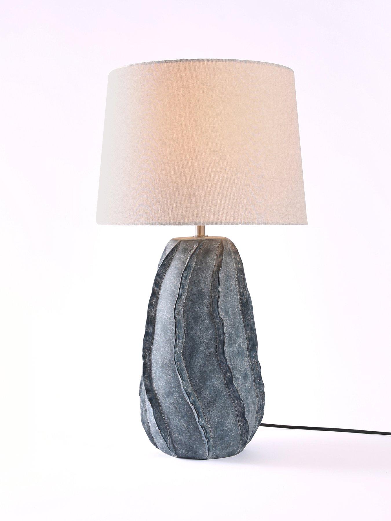  image of the-very-collection-blue-wave-ceramic-table-lamp