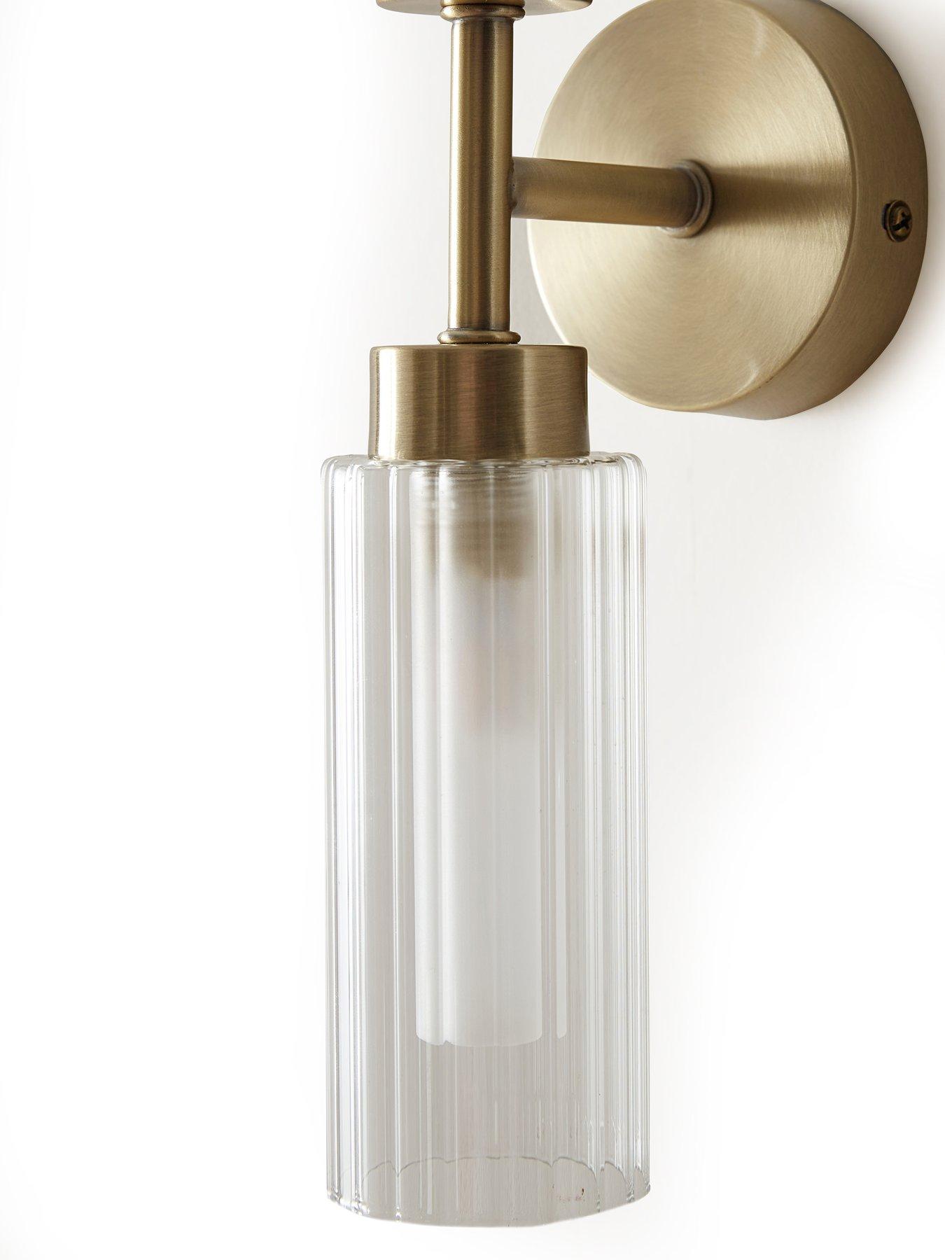 Image 5 of 5 of The Very Collection Ribbed Glass Wall Light