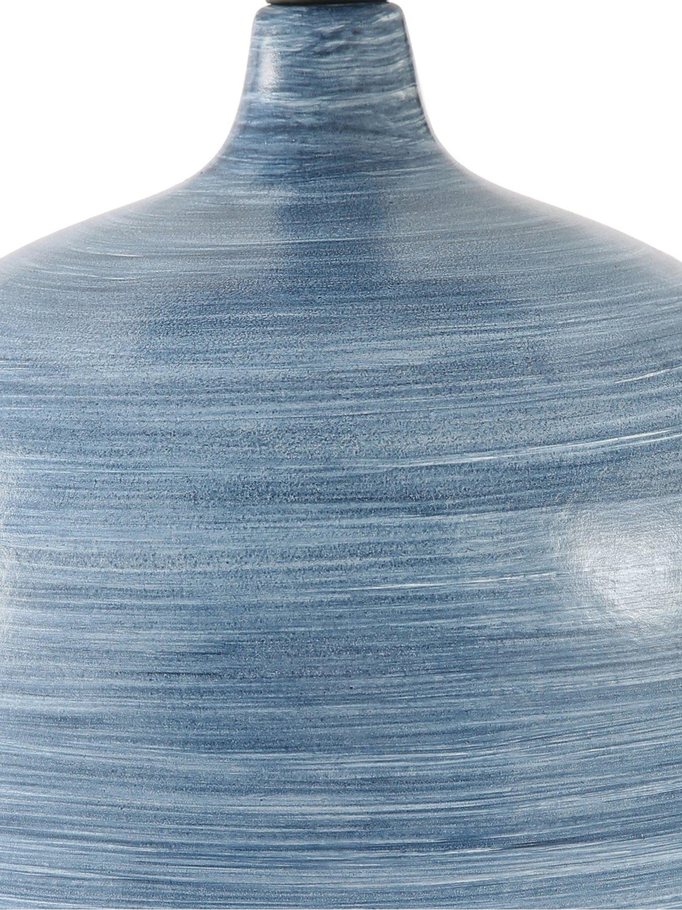  image of the-very-collection-blue-spinwash-ceramic-table-lamp