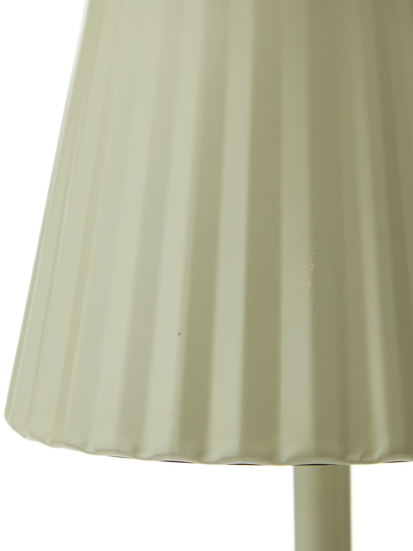  image of the-very-collection-rechargeable-table-lamp-with-ribbed-shade