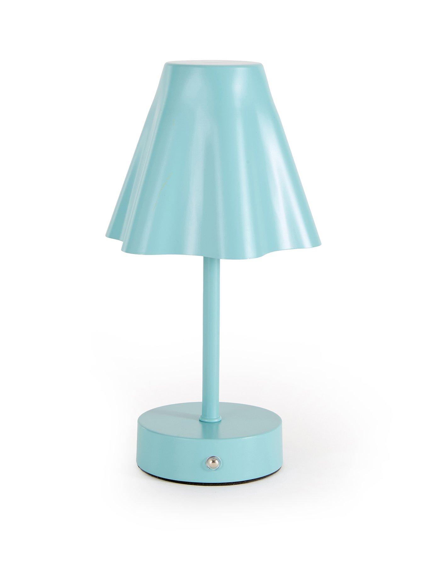 Image 2 of 5 of The Very Collection Rechargeable Table Lamp With Fluted Shade