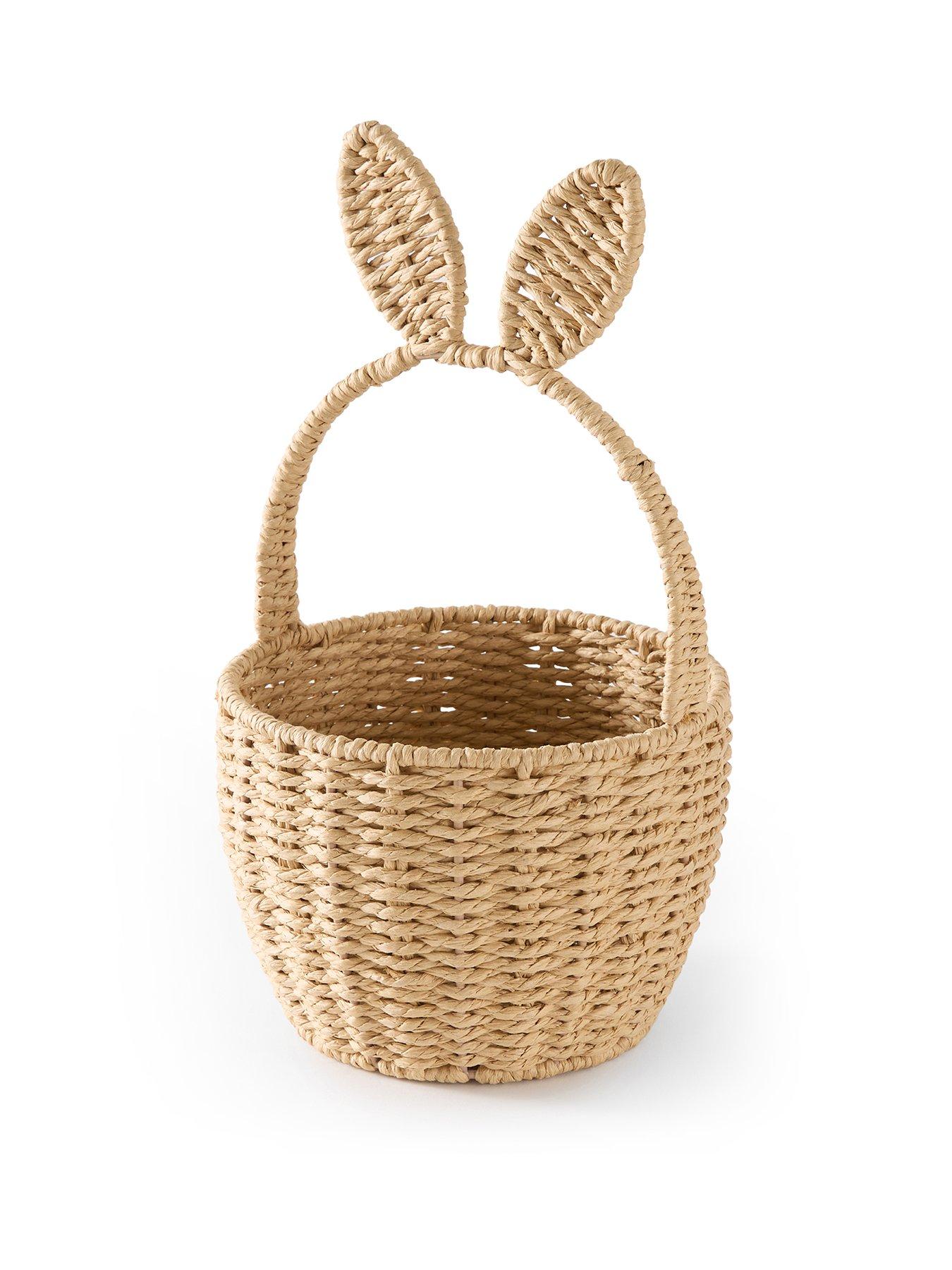 Image 2 of 6 of The Very Collection Natural Woven Rabbit Basket