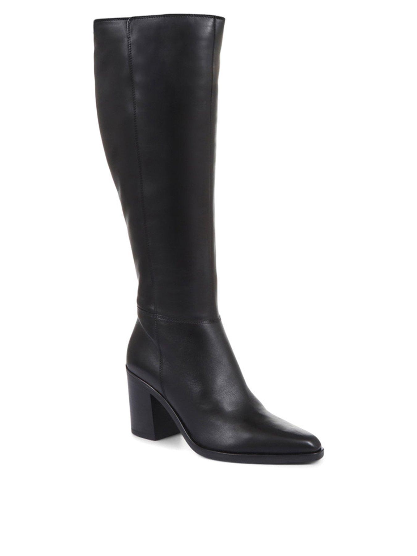 stillFront image of jones-bootmaker-cagliari-medium-calf-width-knee-high-boot-black
