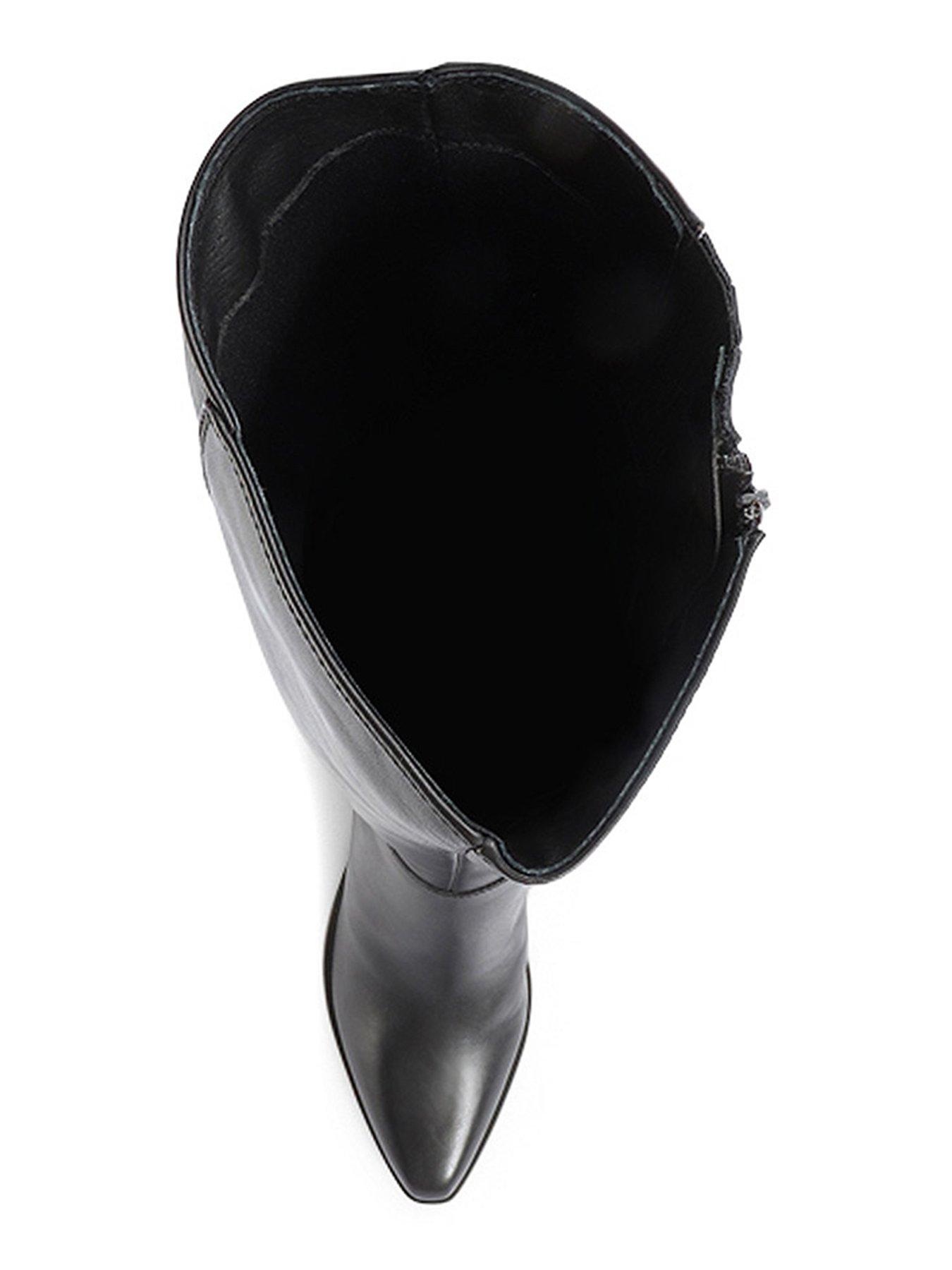  image of jones-bootmaker-cagliari-medium-calf-width-knee-high-boot-black