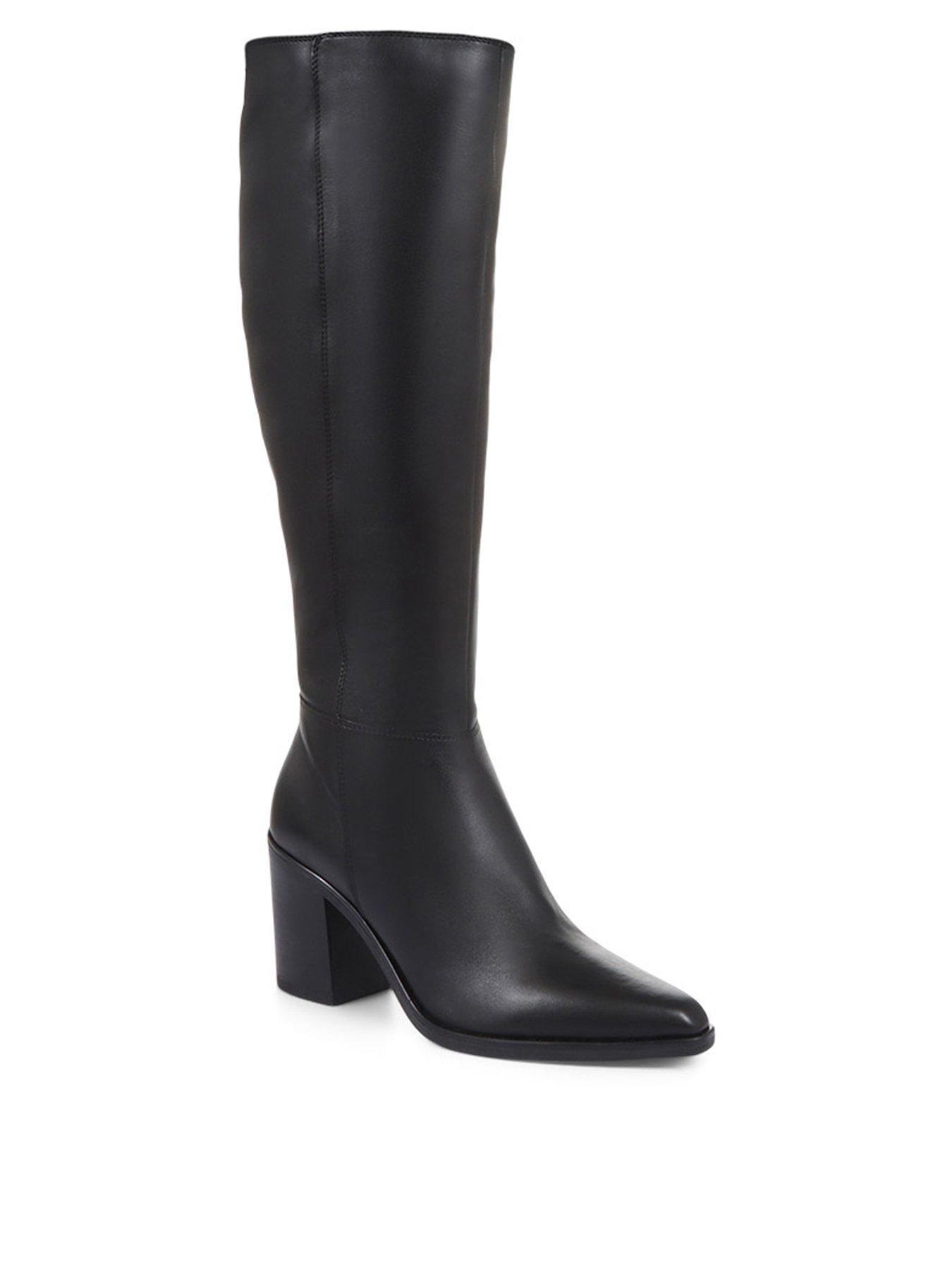  image of jones-bootmaker-cagliari-small-calf-width-knee-high-boot-black