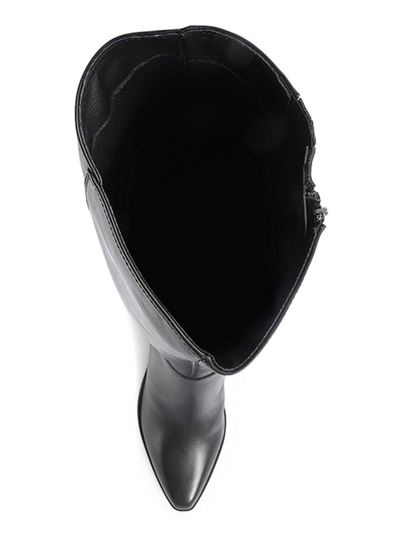  image of jones-bootmaker-cagliari-small-calf-width-knee-high-boot-black