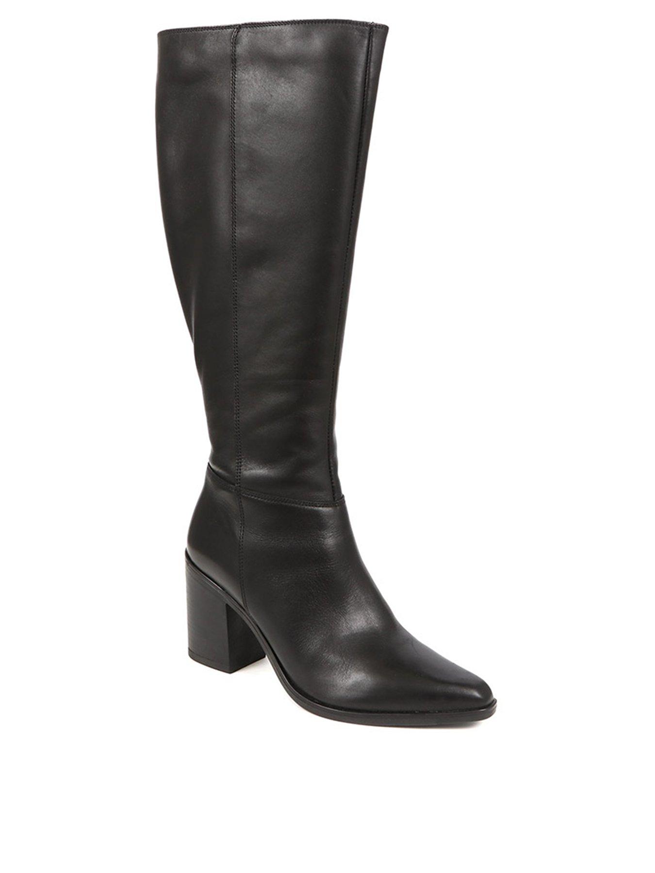  image of jones-bootmaker-cagliari-large-calf-width-knee-high-boot-black