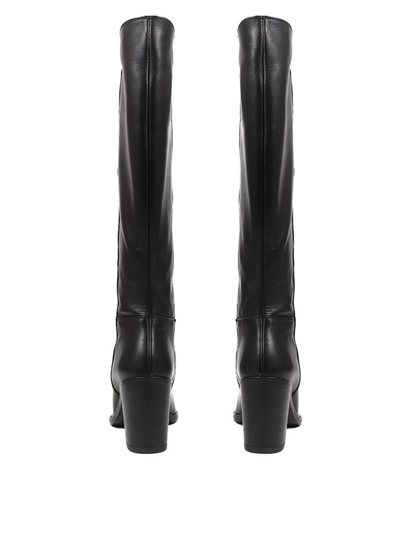  image of jones-bootmaker-cagliari-large-calf-width-knee-high-boot-black