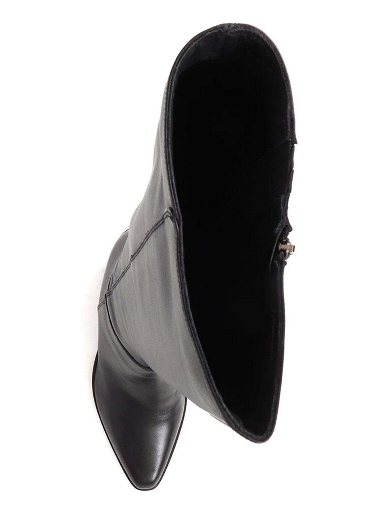  image of jones-bootmaker-cagliari-large-calf-width-knee-high-boot-black